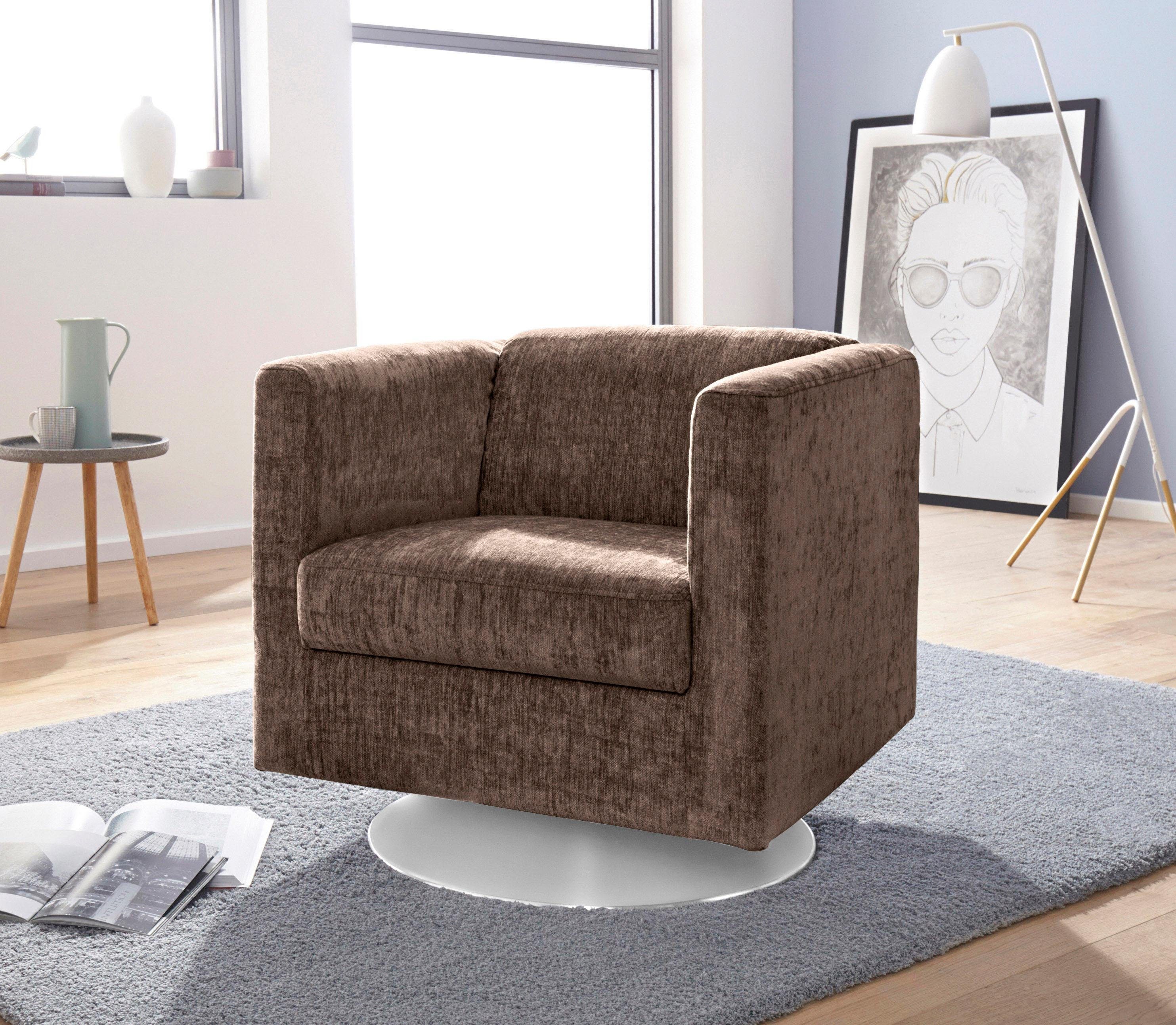 INOSIGN Fauteuil Bob draaibaar met plaatvoet