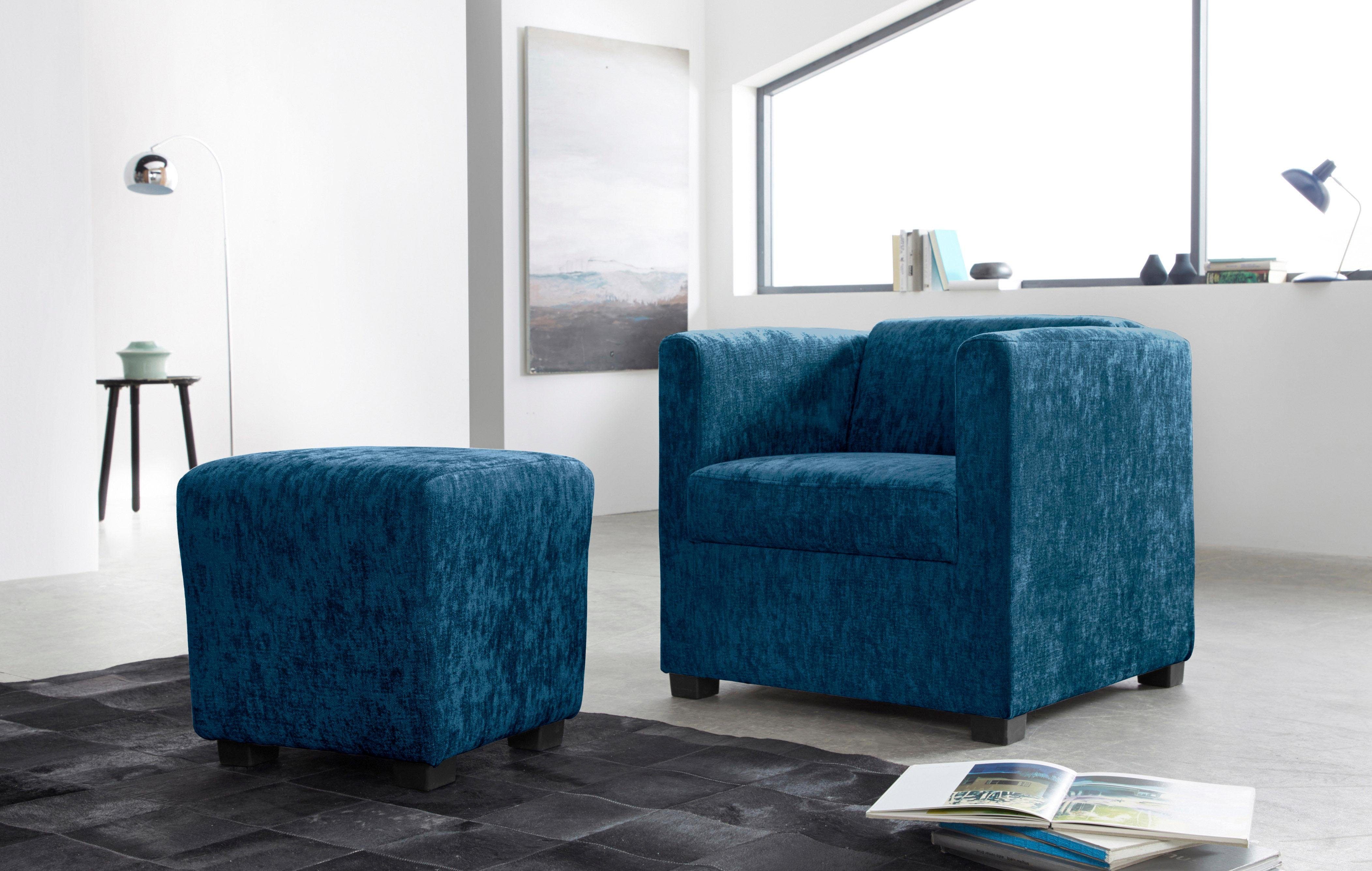 INOSIGN Fauteuil Bob cocktailsessel in verschillende moderne kleuren en kwaliteiten (set)