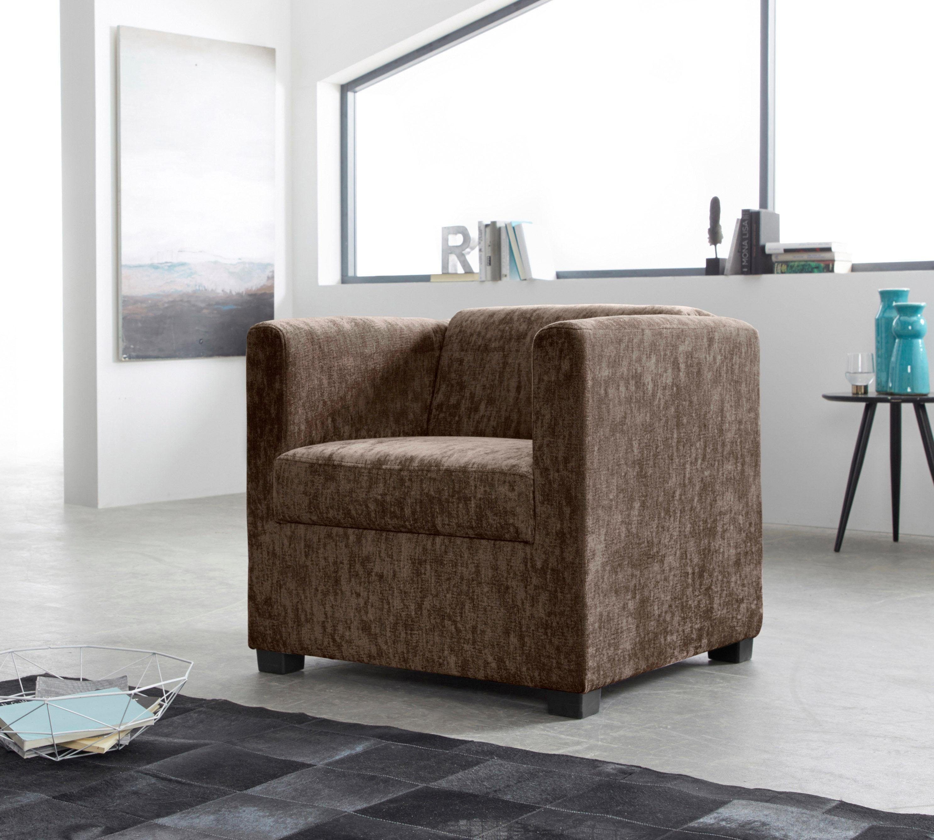 INOSIGN Fauteuil Bob in verschillende moderne kleuren en kwaliteiten