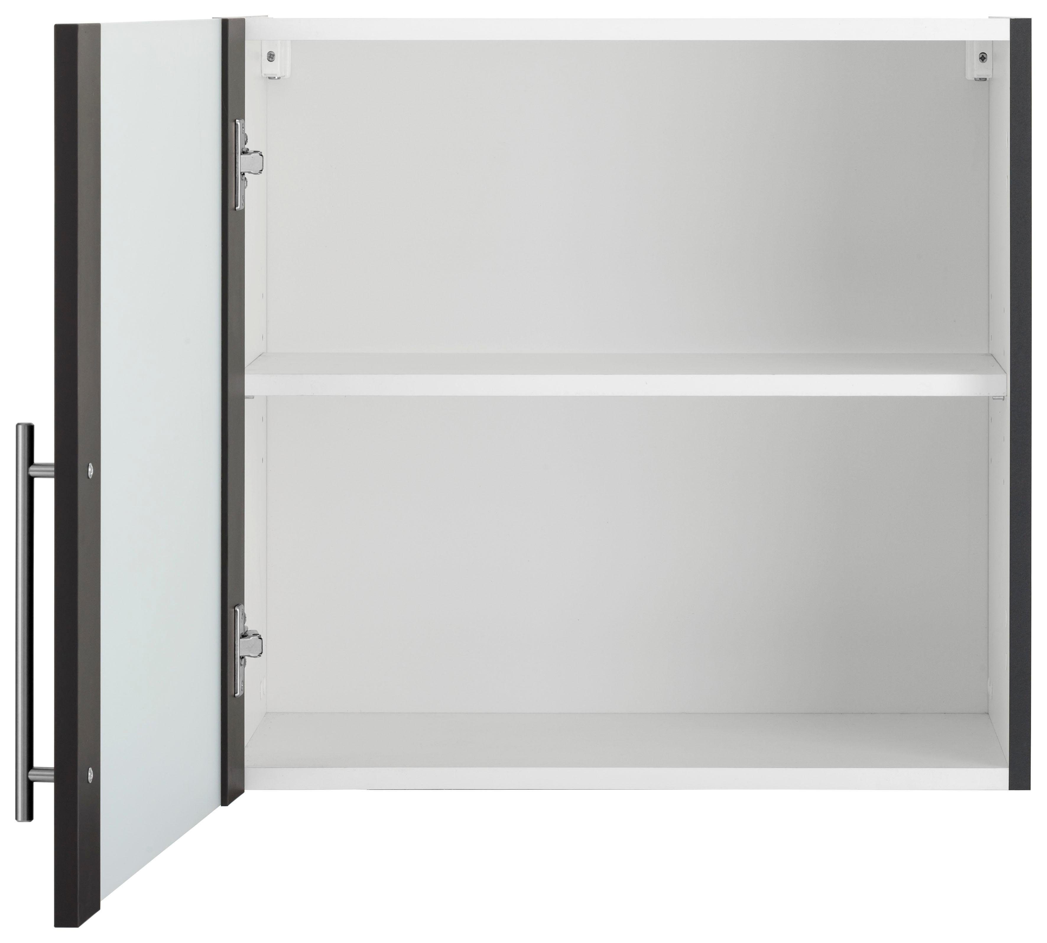wiho Küchen Hangend kastje met glasdeur Cali Front met glasinzet