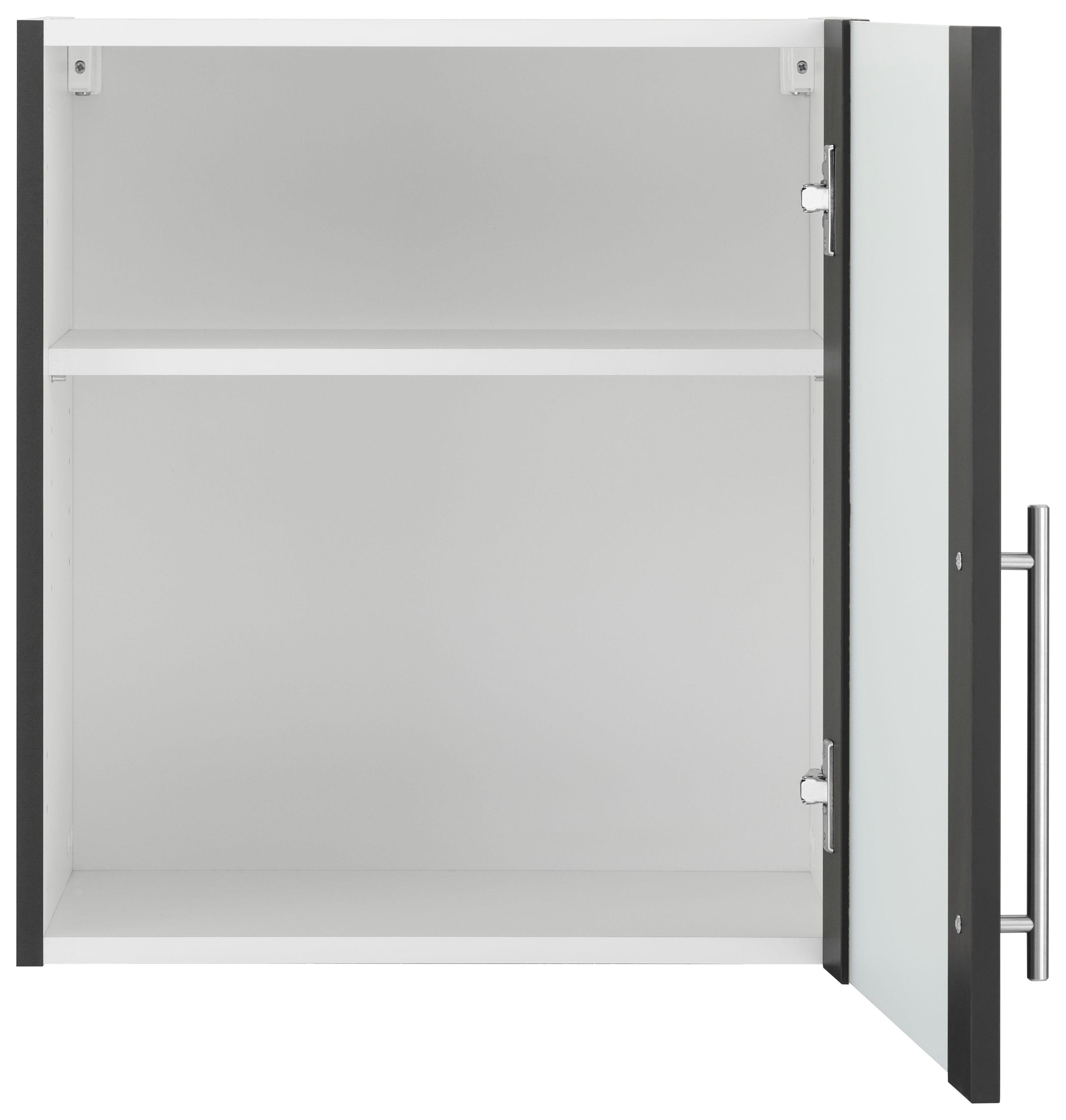 wiho Küchen Hangend kastje met glasdeur Cali Front met glasinzet
