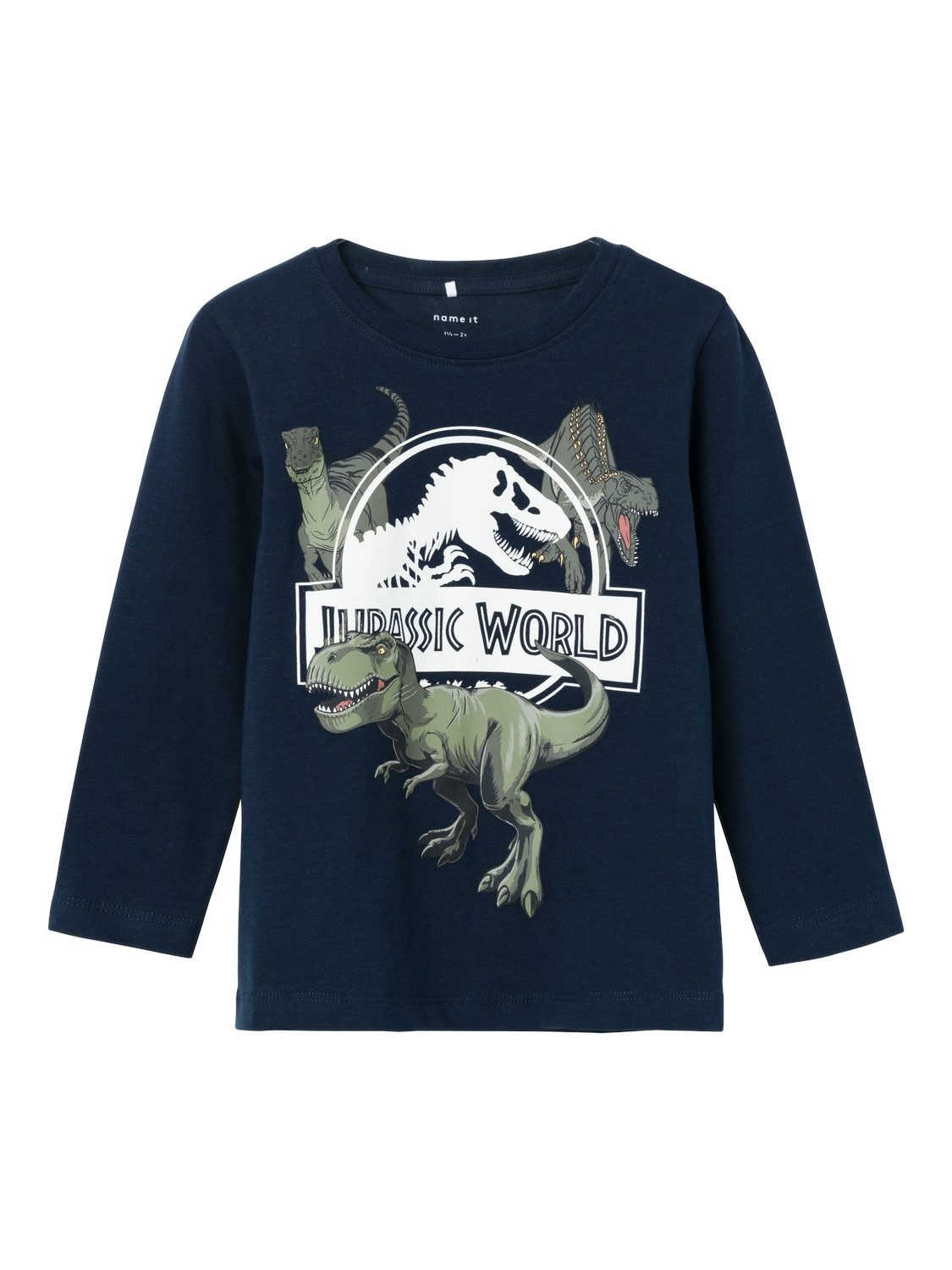 Name It Shirt met lange mouwen NMMNIJAL JURASSIC LS TOP NOOS SKY