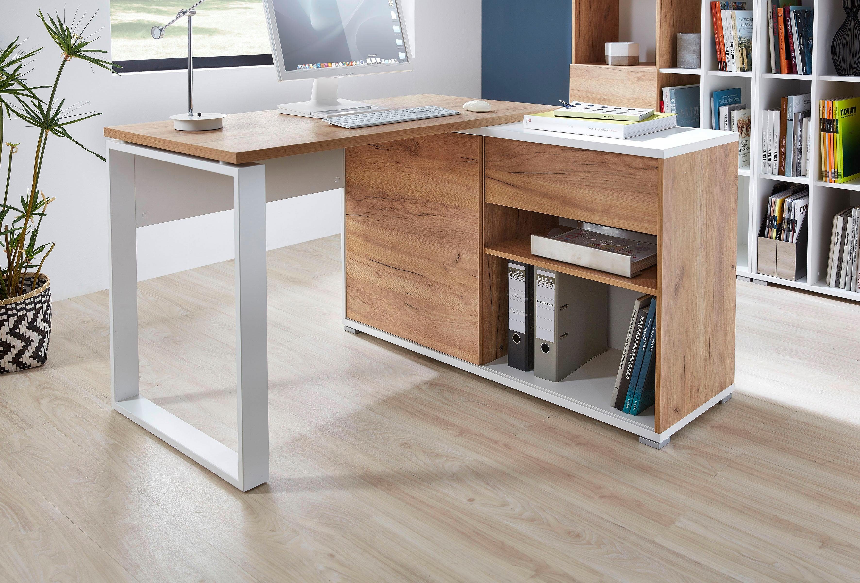 GERMANIA Hoekbureau GW-Lioni met geïntegreerd dressoir