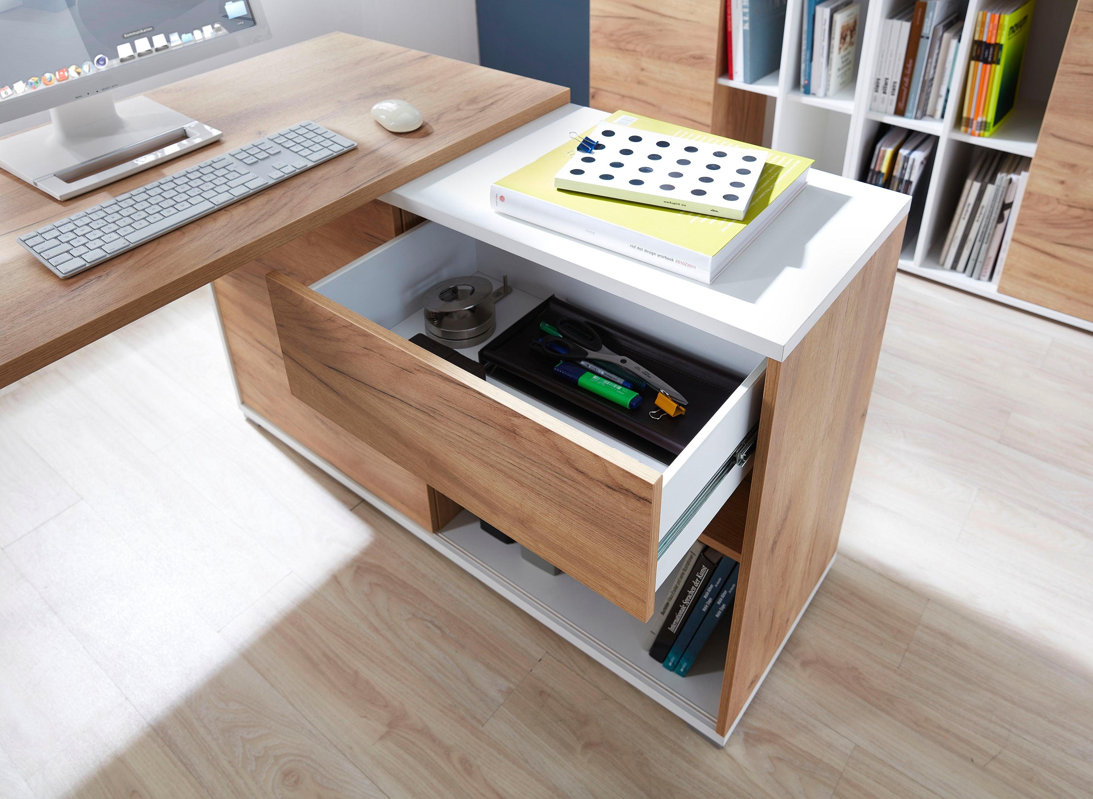 GERMANIA Hoekbureau GW-Lioni met geïntegreerd dressoir