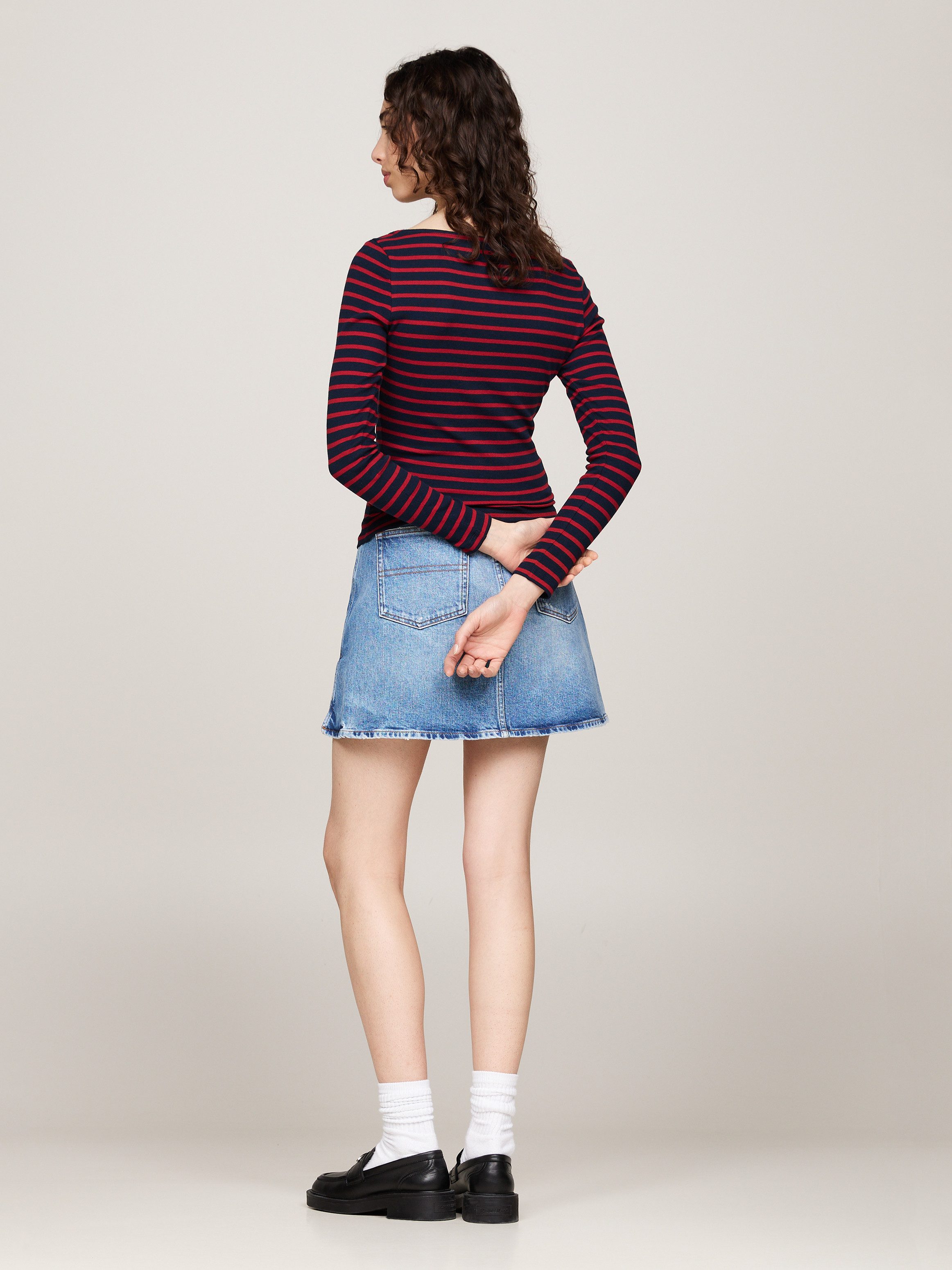 TOMMY JEANS Shirt met lange mouwen TJW BRETON STRIPE LS