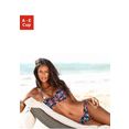 lascana bandeau-bikinitop anouk met bloemenprint blauw