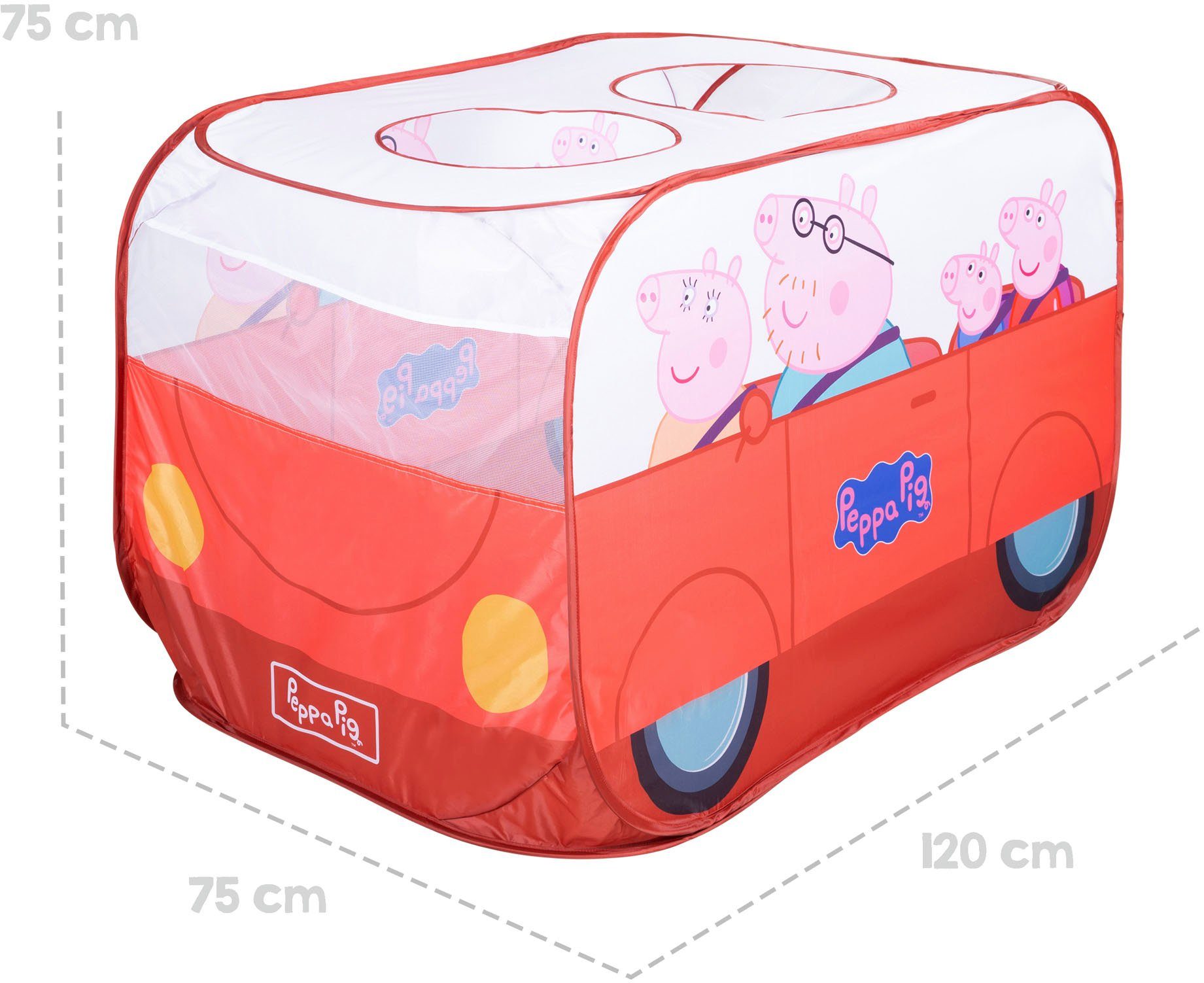 Roba® Speeltent Peppa Pig pop-up speelbus