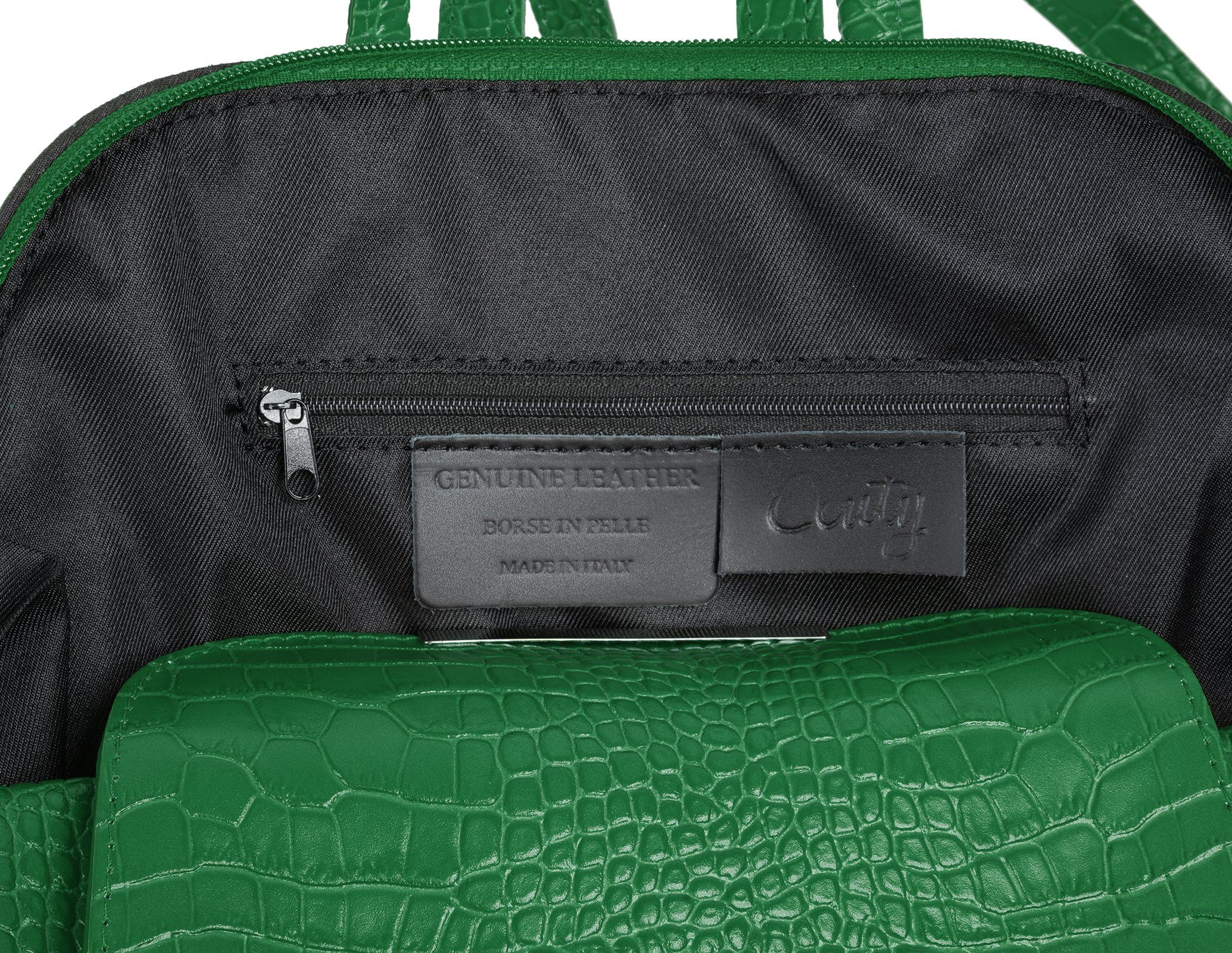 Cluty Rugzak echt leer, made in italy
