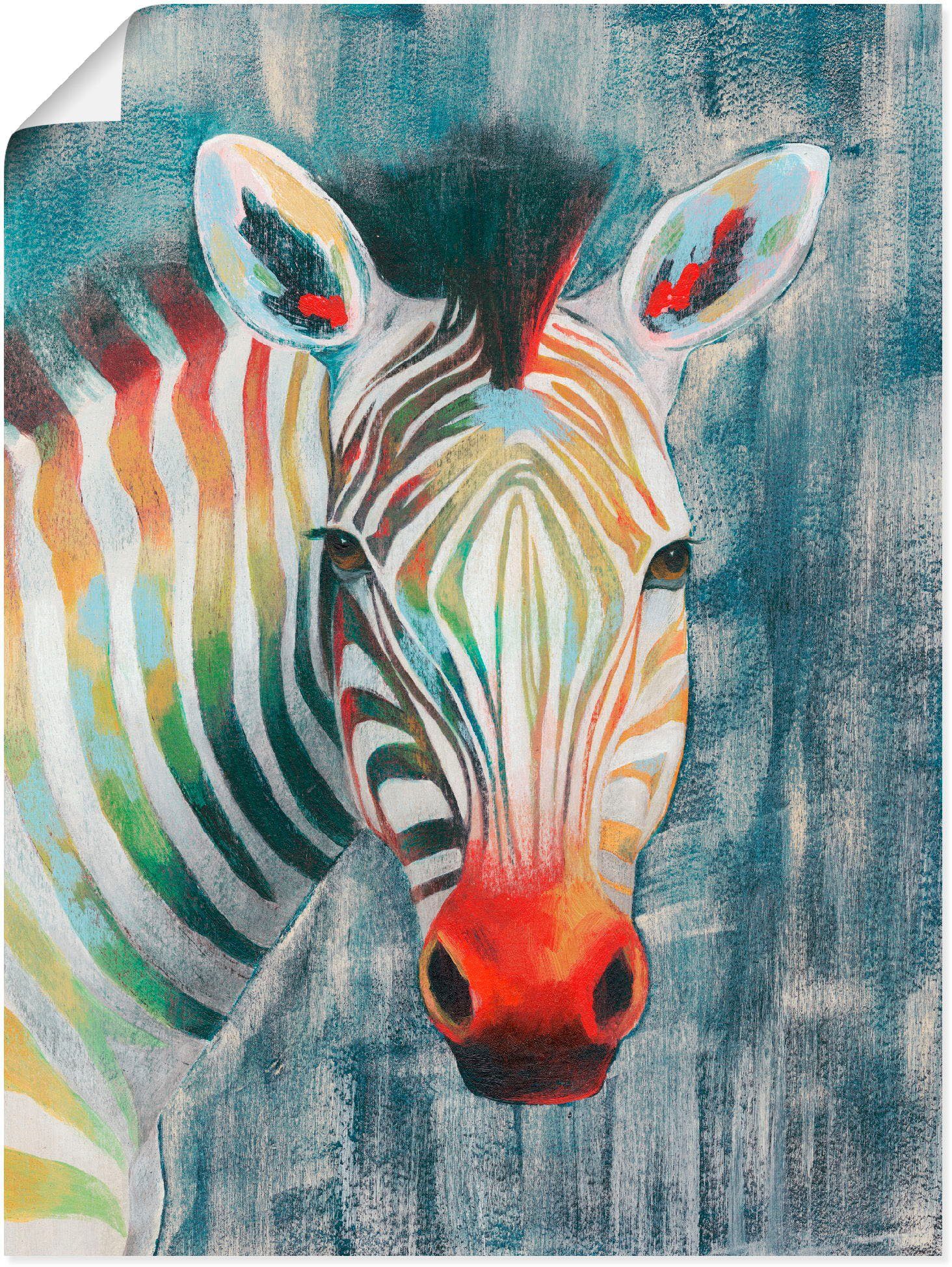 Artland Artprint Prisma zebra I in vele afmetingen & productsoorten - artprint van aluminium / artprint voor buiten, artprint op linnen, poster, muursticker / wandfolie ook geschik