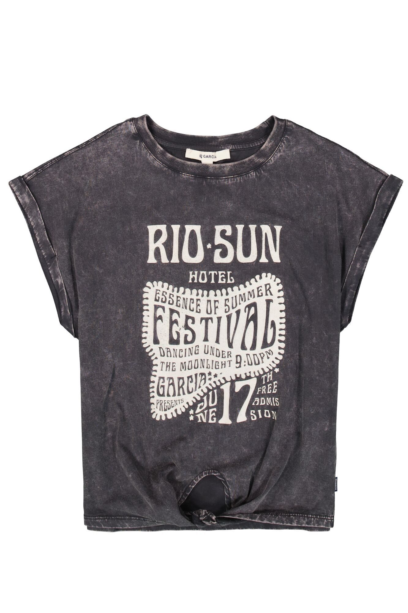 Garcia T-shirt met gewassen look voor meisjes