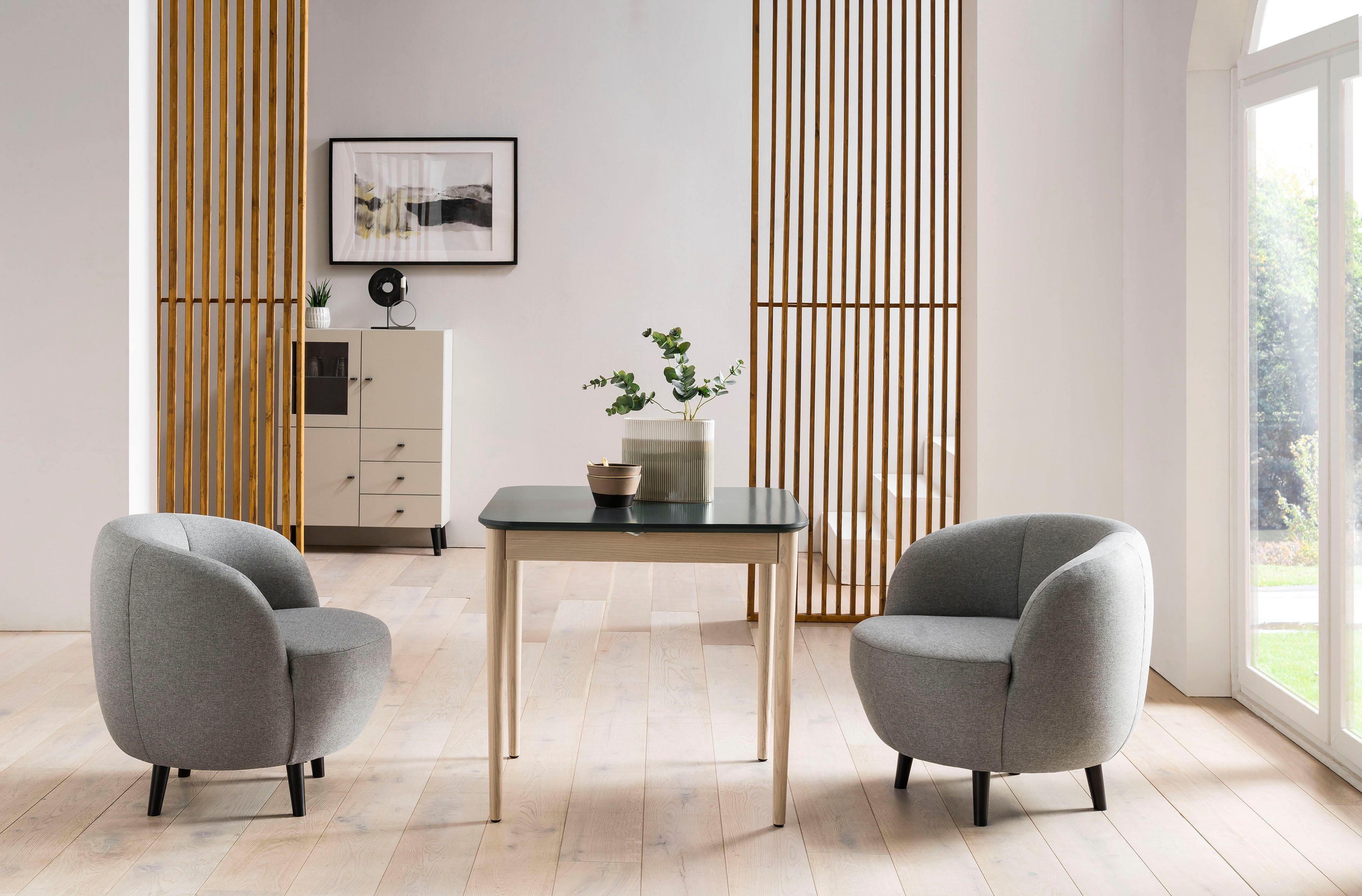 LOOKS BY WOLFGANG JOOP Fauteuil LOOKS XIV Cocktailsstoel rond model, perfect voor elk vertrek