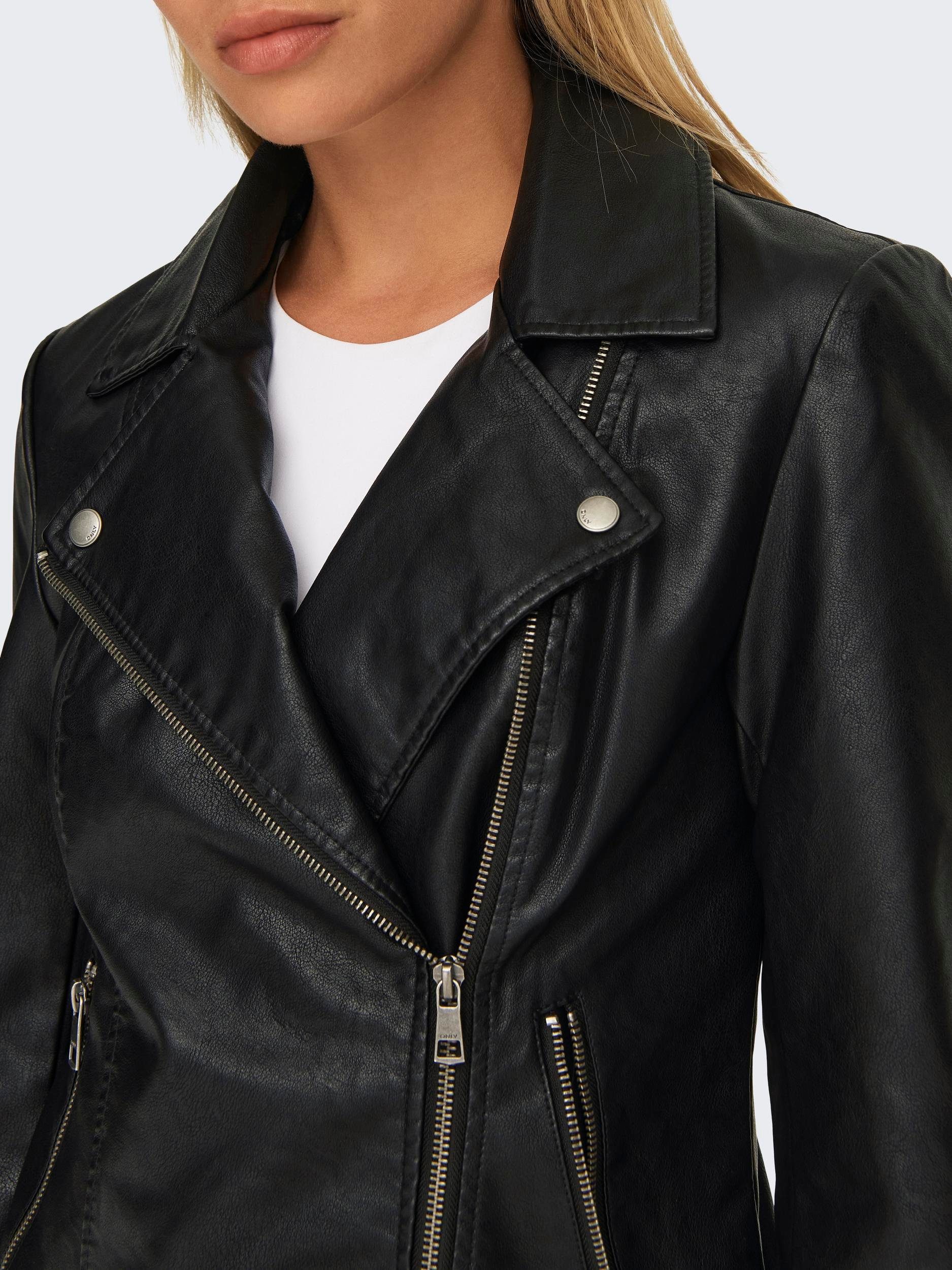 Only Imitatieleren jack ONLNEWMELISA FAUX LEATHER BIKER CC OTW