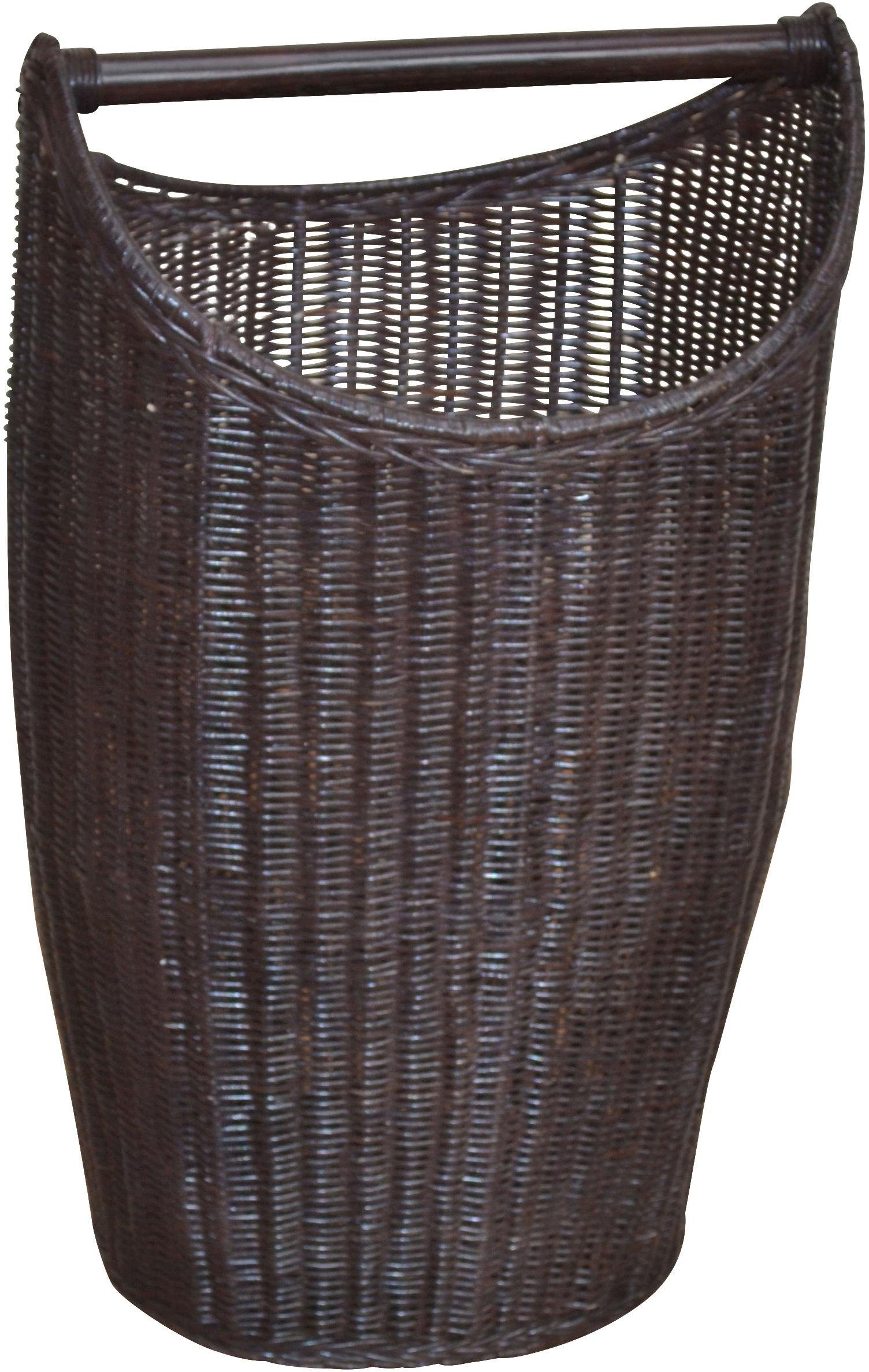 Home affaire Wasmand Rotan-vlechtwerk, landelijke stijl, met handgreep, hoogte 67 cm wasmanden bruin
