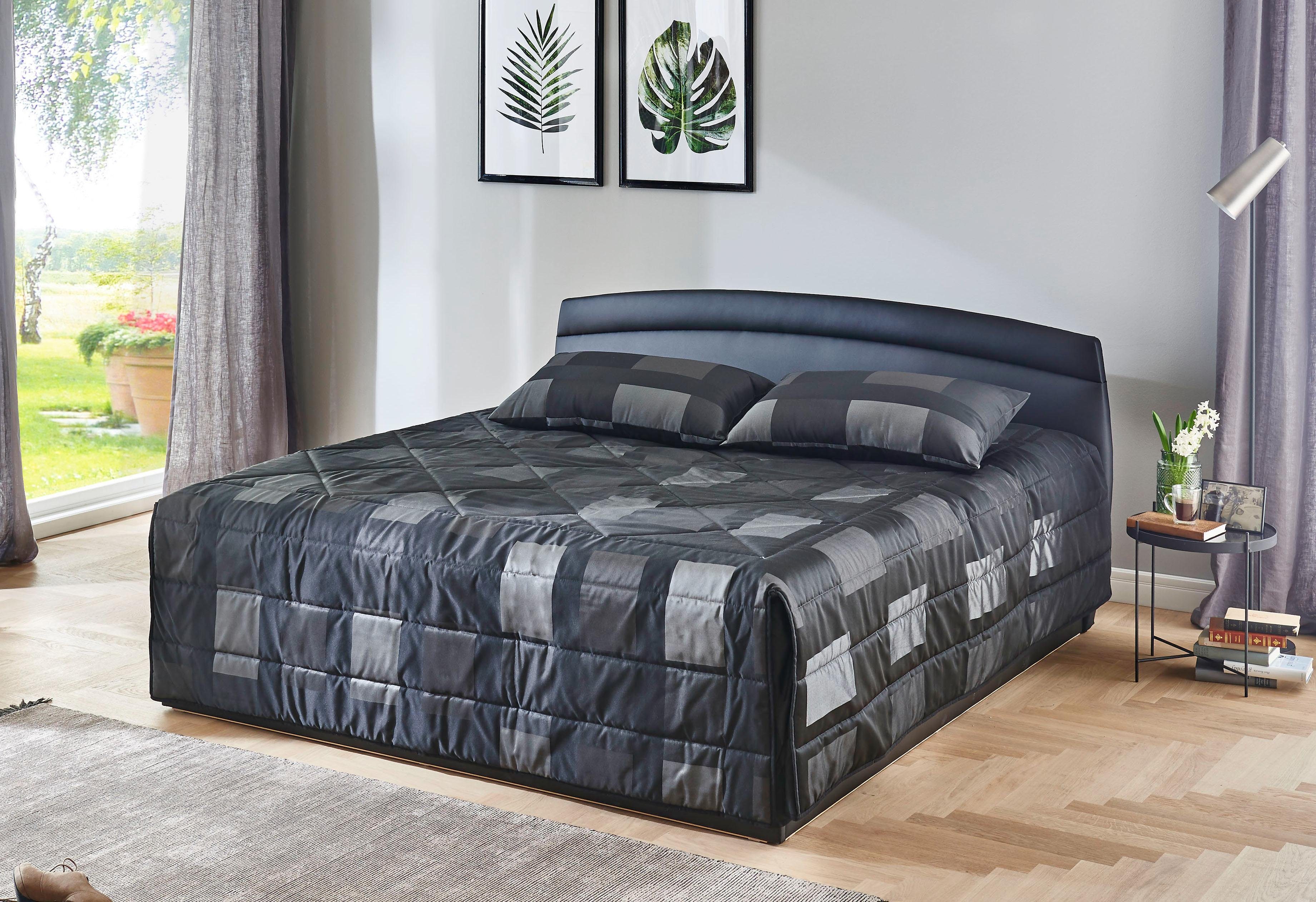 Westfalia Polsterbetten Gestoffeerd bed met bedkist bij uitvoering met matras bedden maat 170 cm x 210 cm x 42 cm zwart