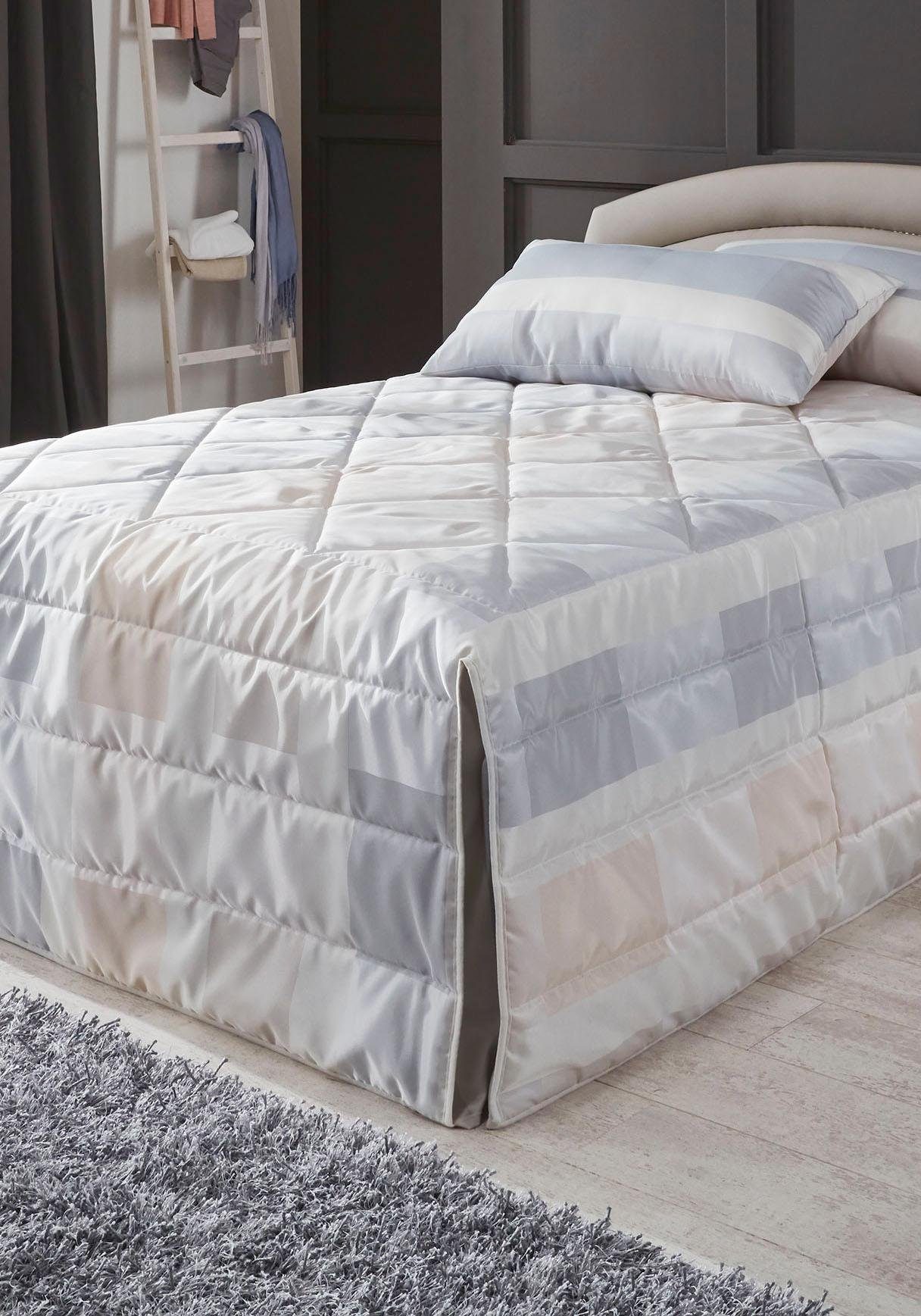 Westfalia Polsterbetten Sprei spreien maat 237x250 cm beige