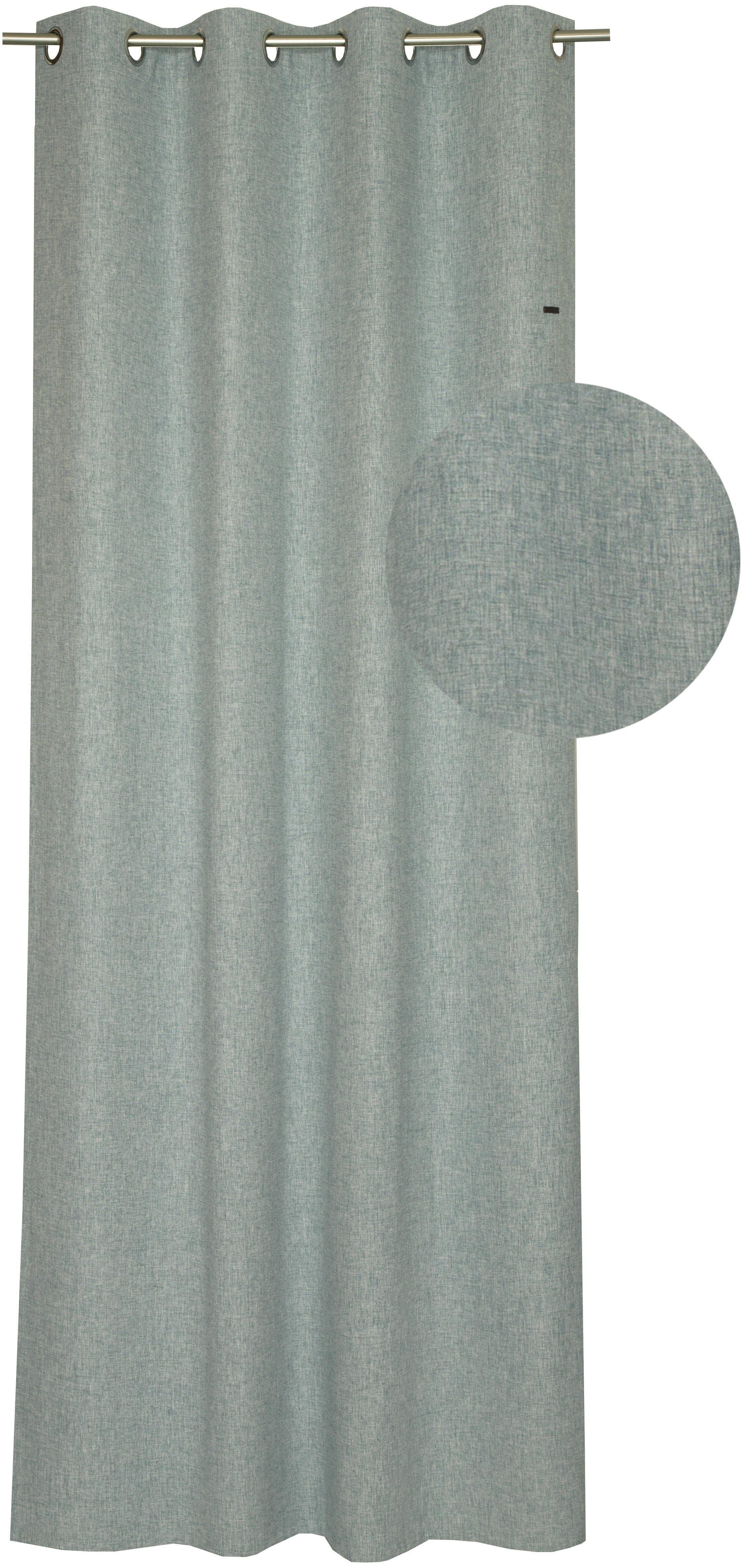 Esprit Gordijn Harp HxB: 250x140, ondoorzichtig, met leren label(BxH) 140 x 250 cm (1 stuk)