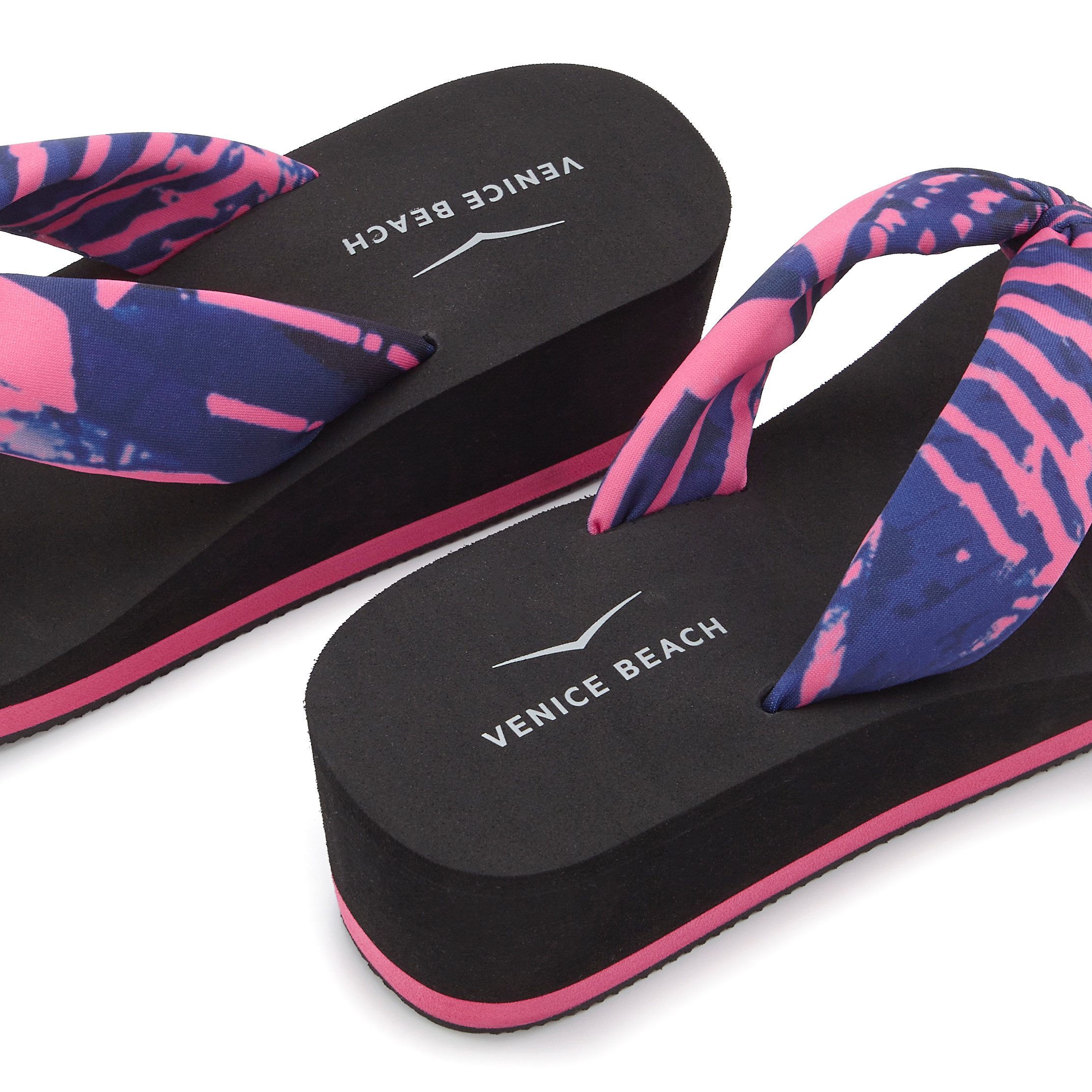 Venice Beach Teenslippers Sandaal, pantoletten, badschoen met sleehak VEGAN