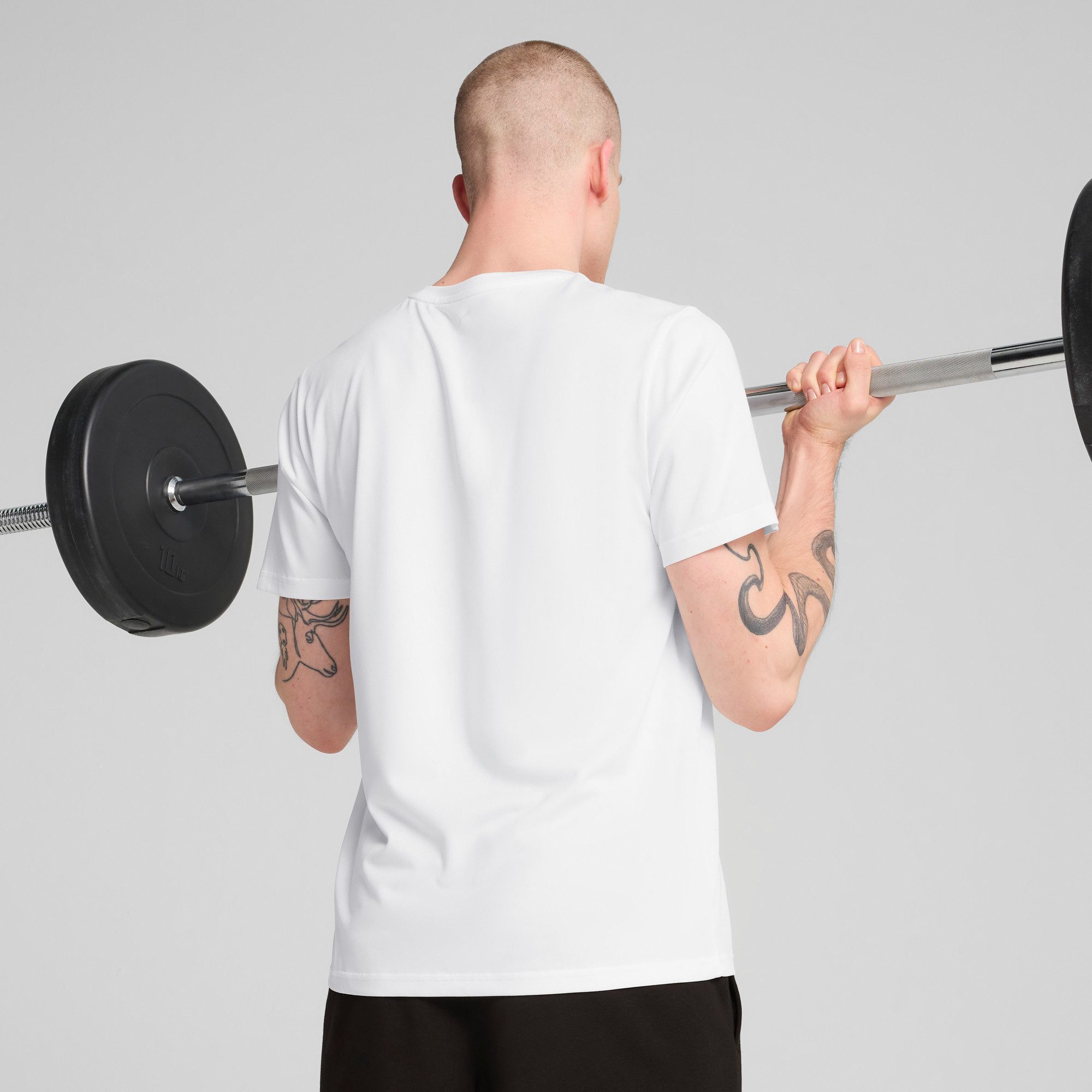 PUMA Trainingsshirt M TAD ESSENTIALS SOLID CAT TEE (LC SMALL CAT)