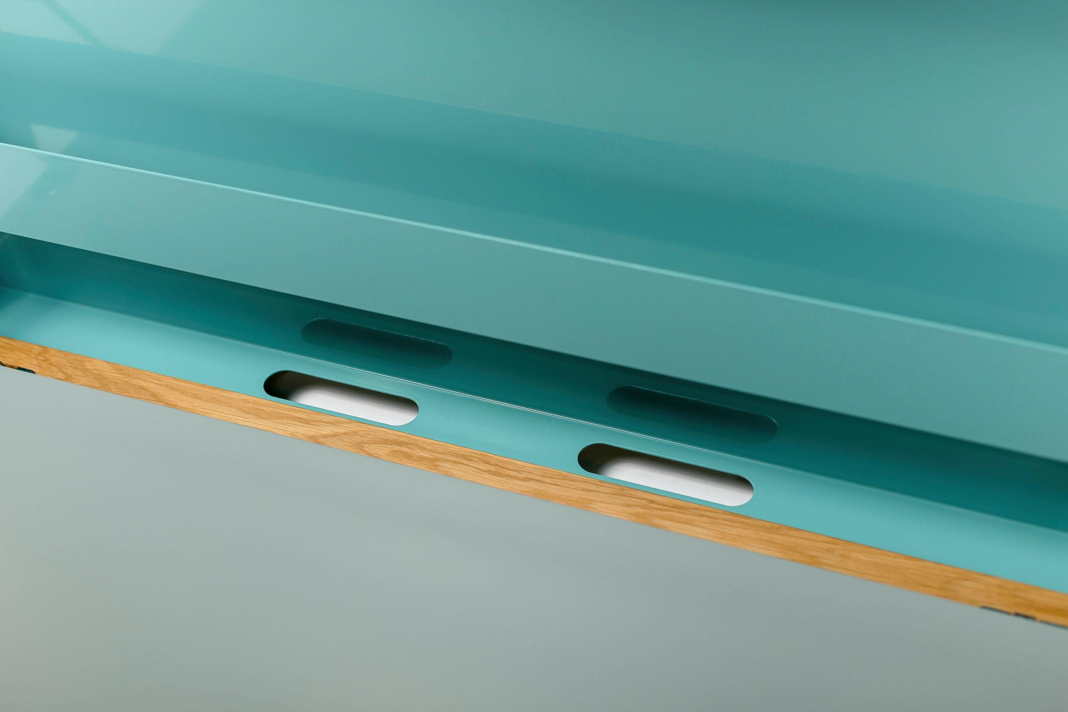 Woodman Klaptafel Brenta om open te klappen, ruimtebesparend, frame van massief eiken