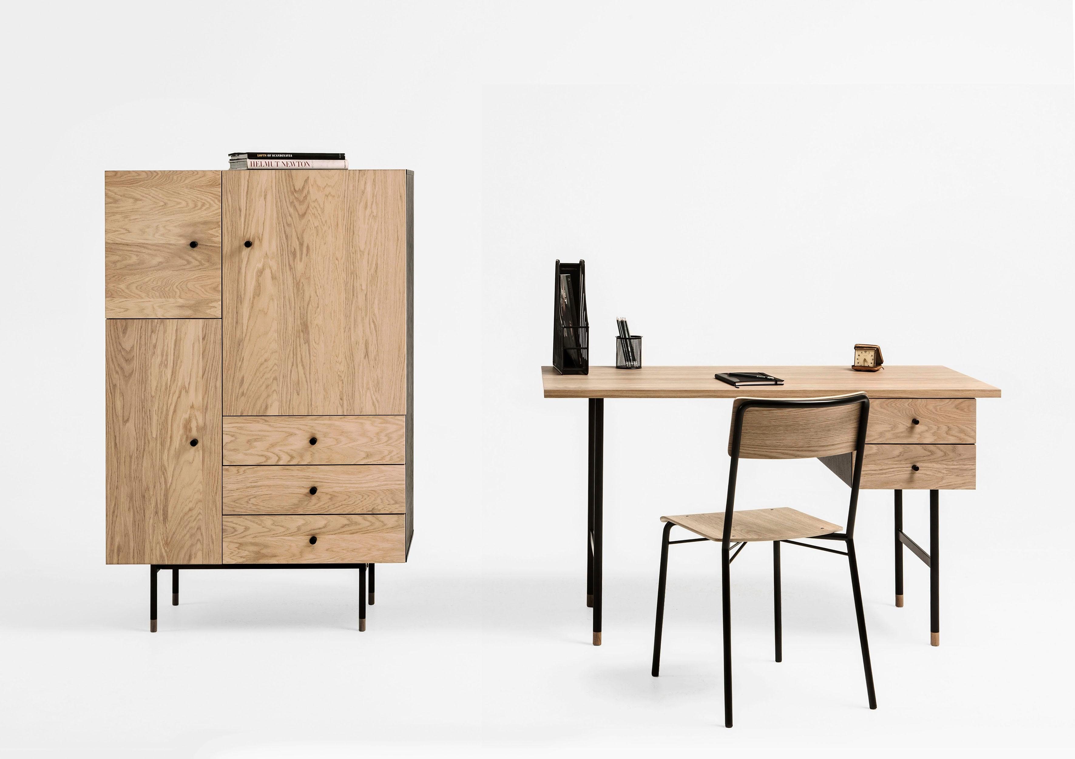 Woodman Highboard Daniel Opbergkast met soft close functie, breedte 90 cm highboards maat 90x42x140 cm zwart