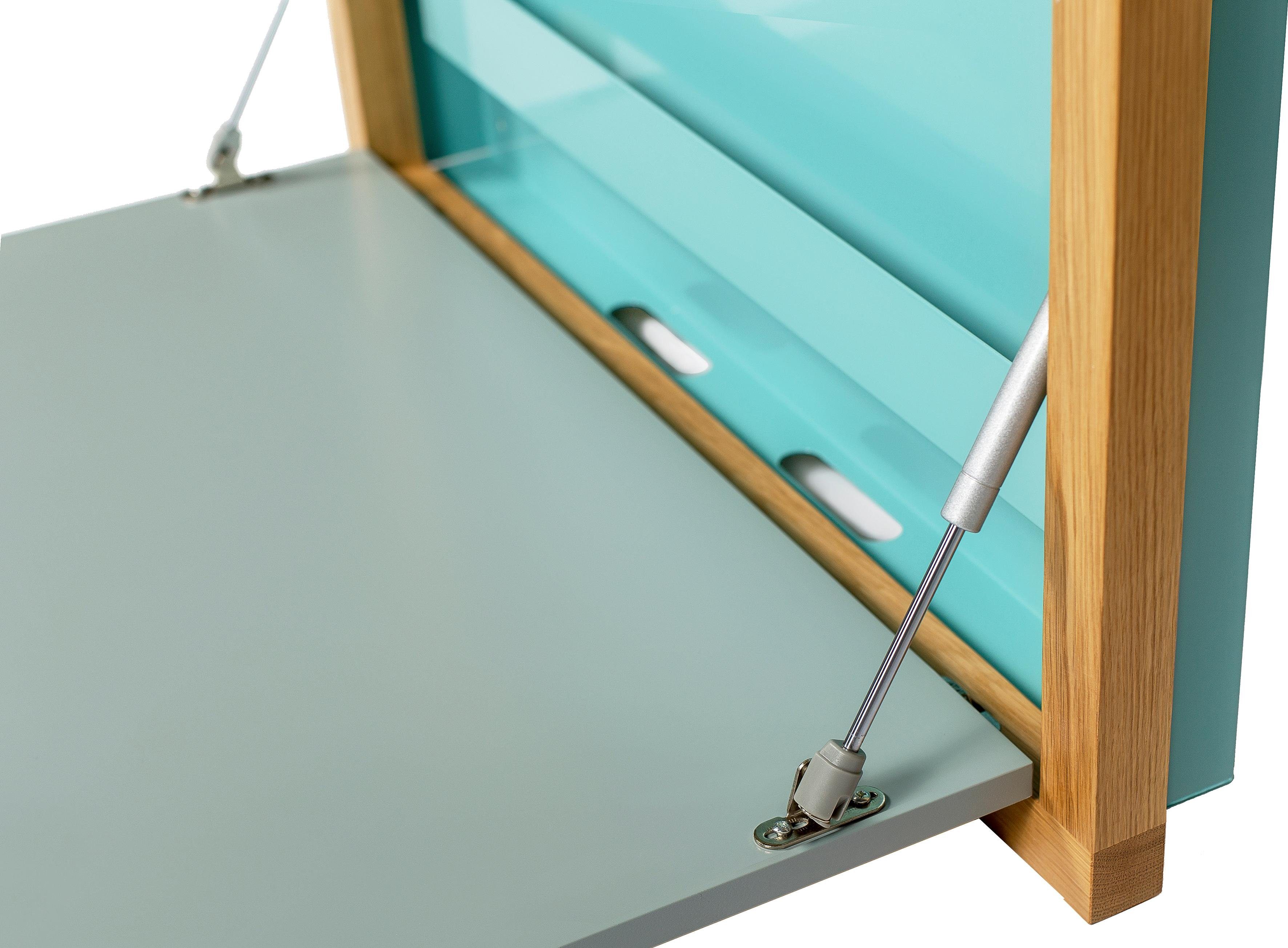 Woodman Klaptafel Brenta om open te klappen, ruimtebesparend, frame van massief eiken