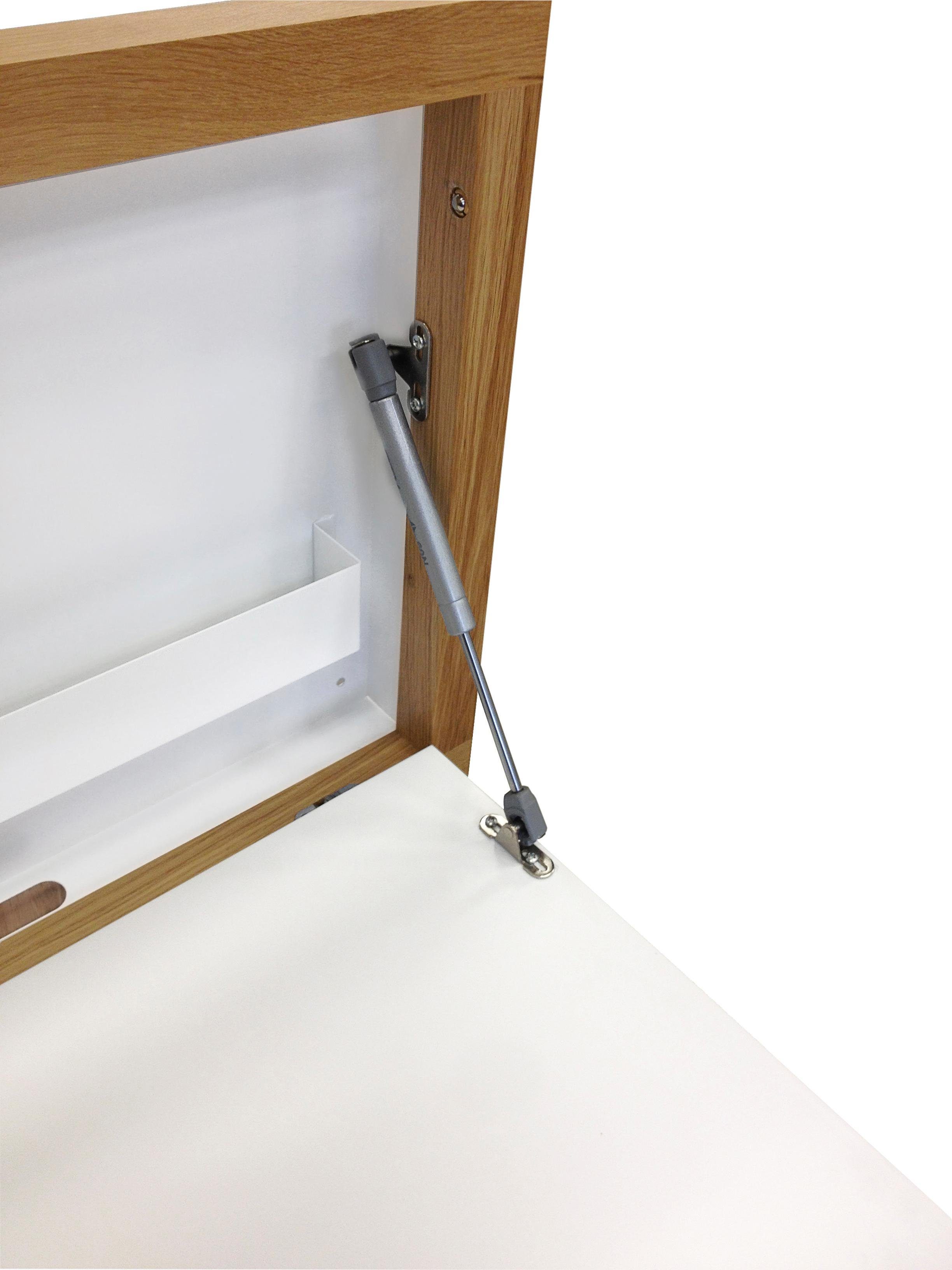 Woodman Klaptafel Brenta om open te klappen, ruimtebesparend, frame van massief eiken