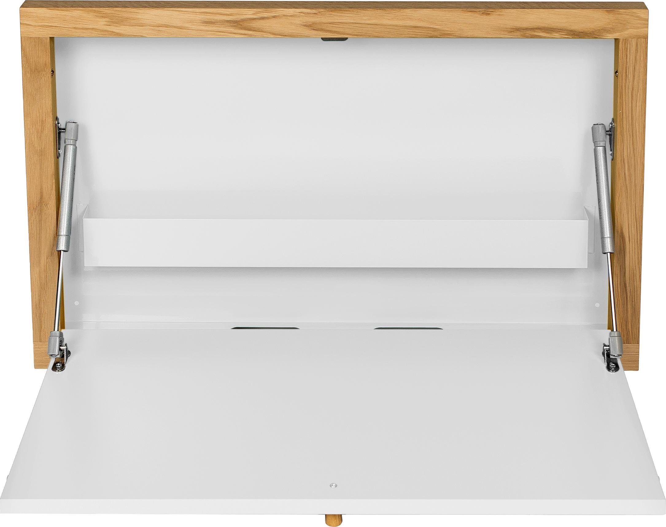 Woodman Klaptafel Brenta om open te klappen, ruimtebesparend, frame van massief eiken
