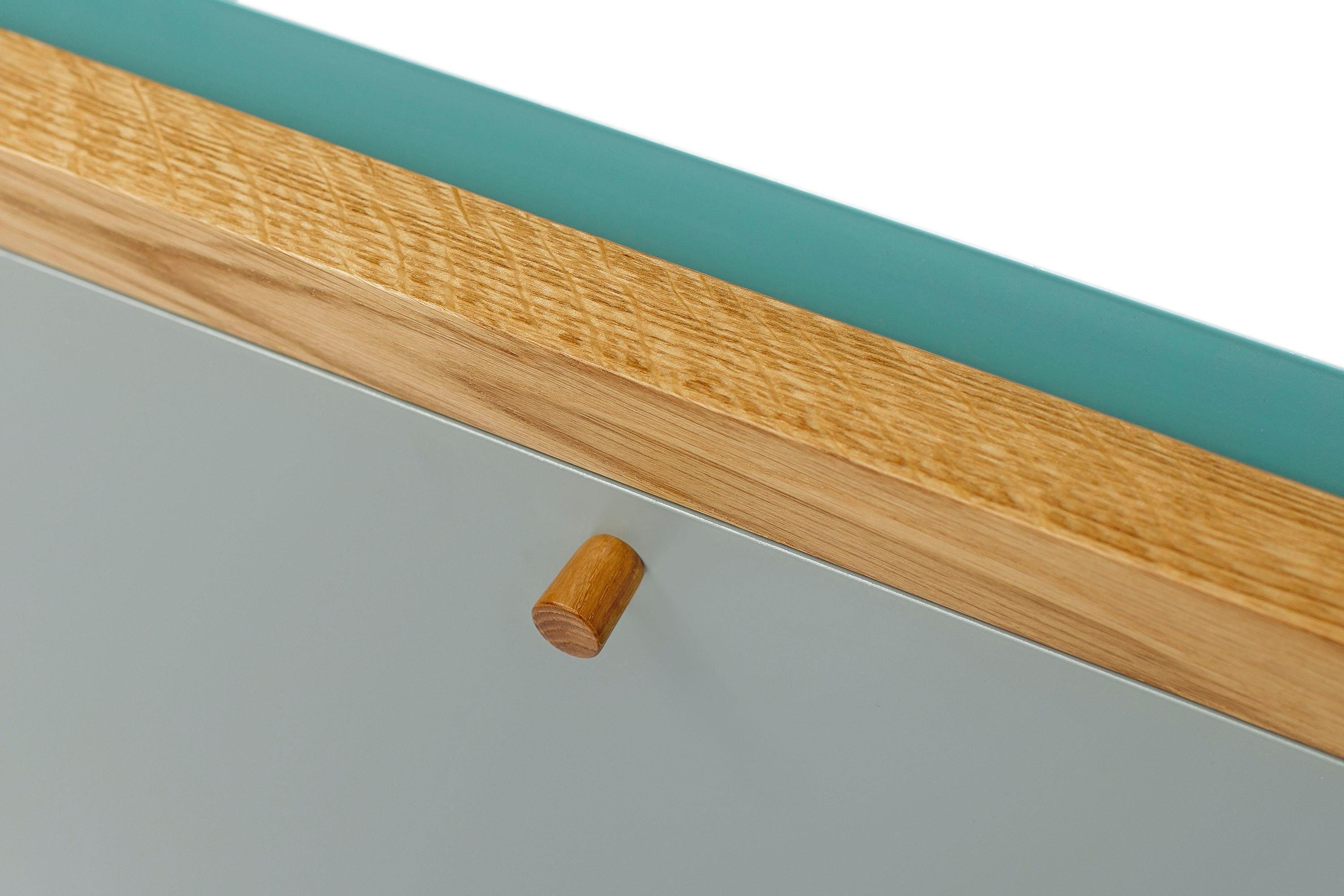 Woodman Klaptafel Brenta om open te klappen, ruimtebesparend, frame van massief eiken
