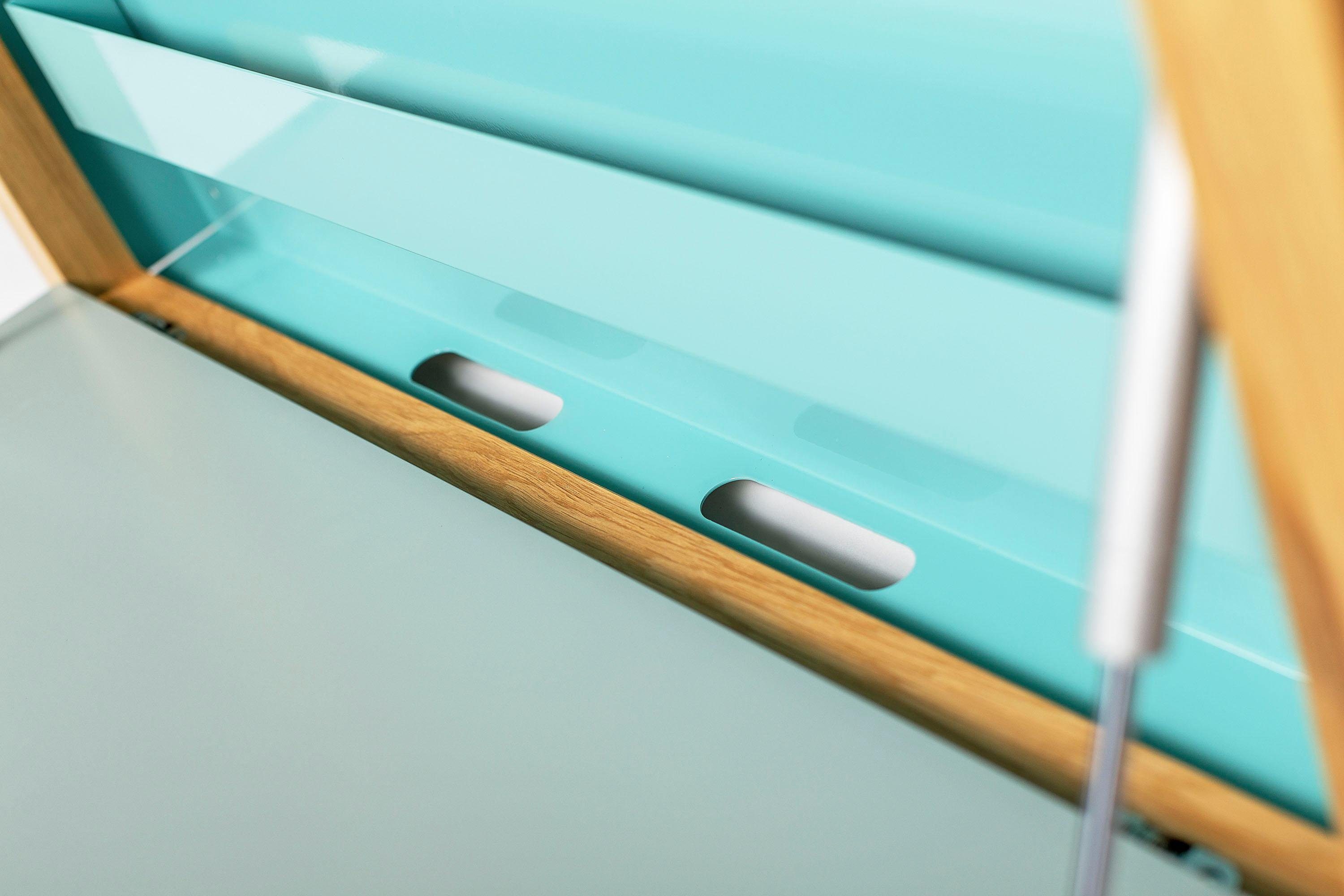 Woodman Klaptafel Brenta om open te klappen, ruimtebesparend, frame van massief eiken