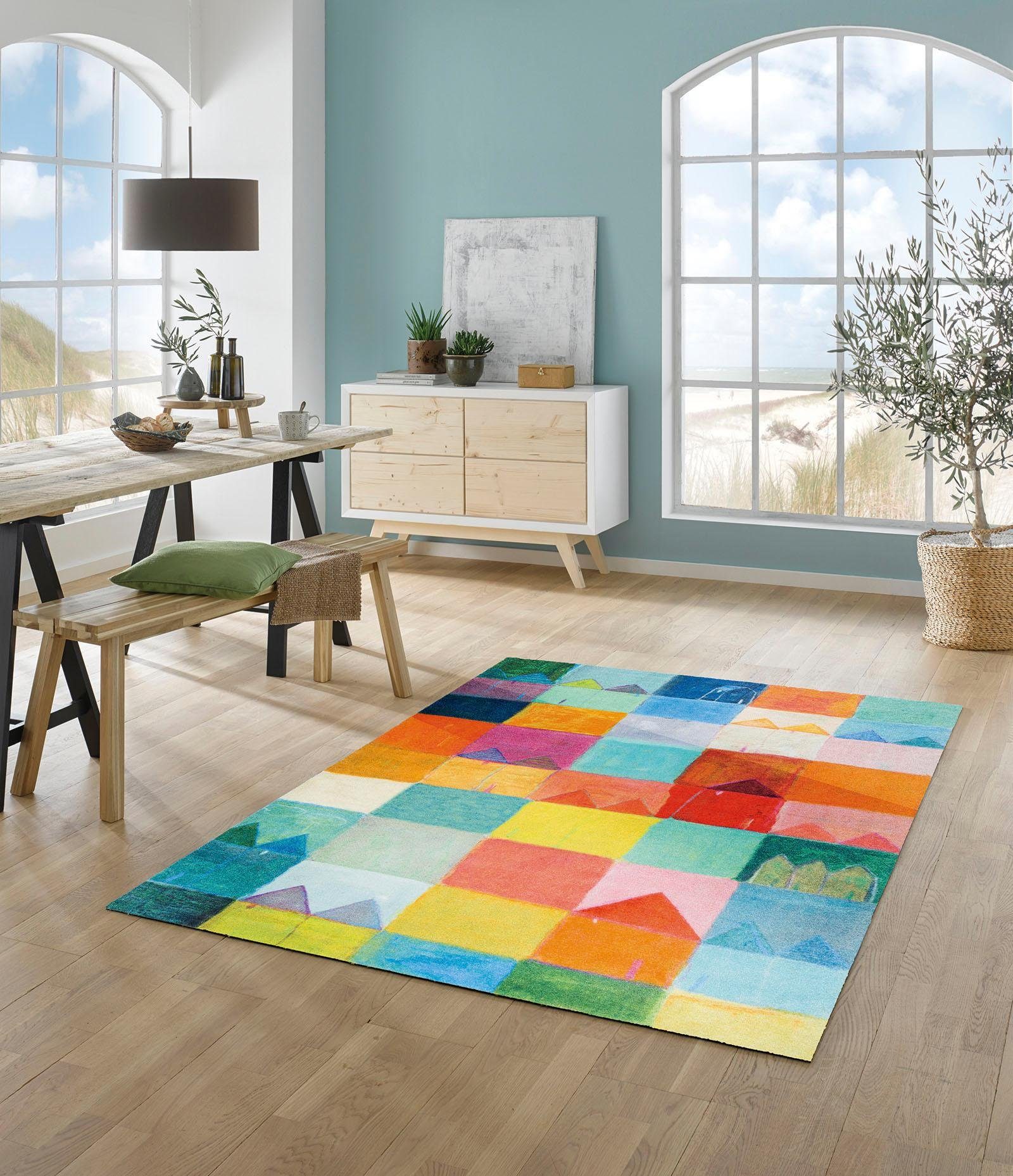 wash+dry by Kleen-Tex Vloerkleed Sonnenstadt antislip, wasbaar, woonkamer