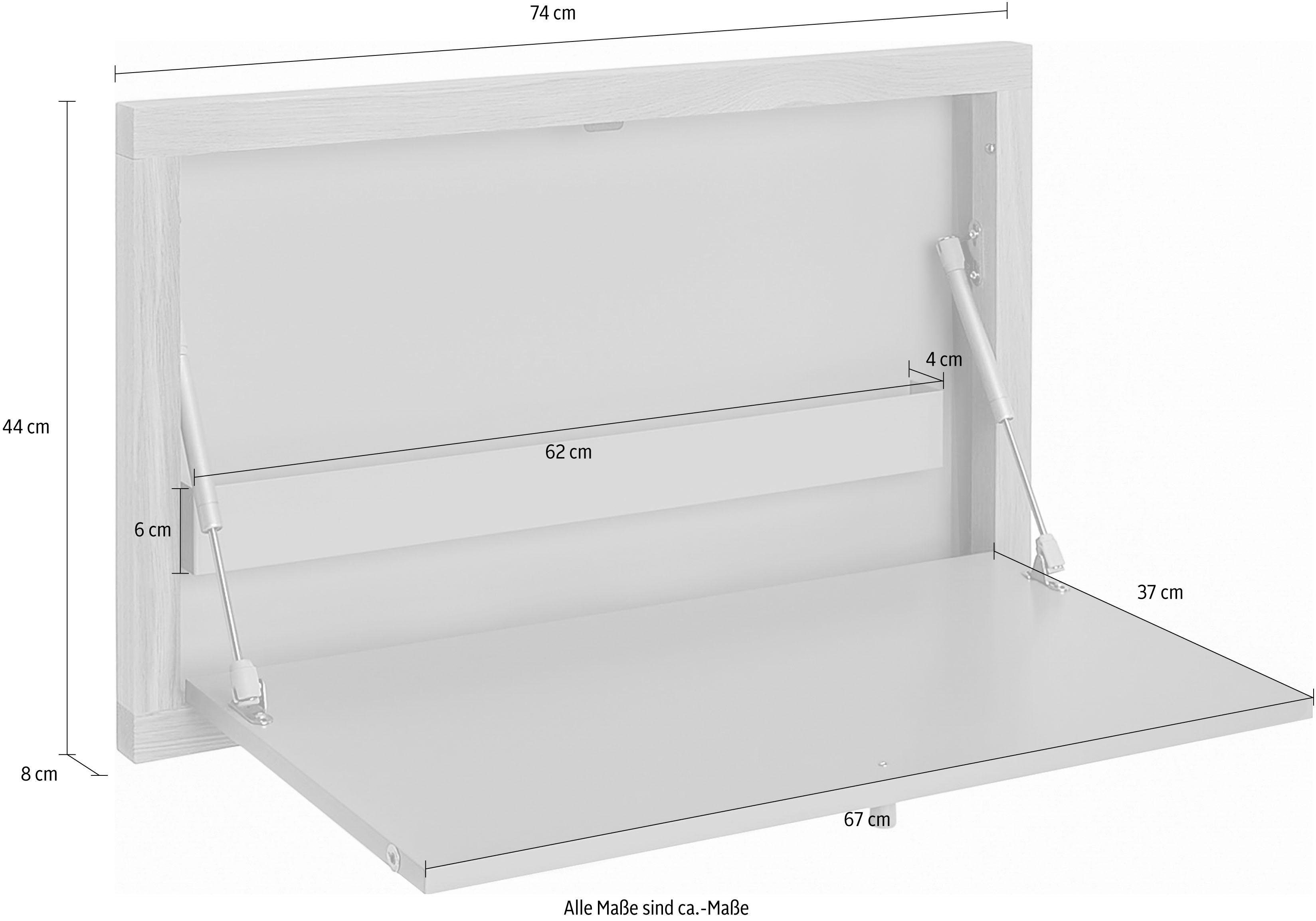 Woodman Klaptafel Brenta om open te klappen, ruimtebesparend, frame van massief eiken