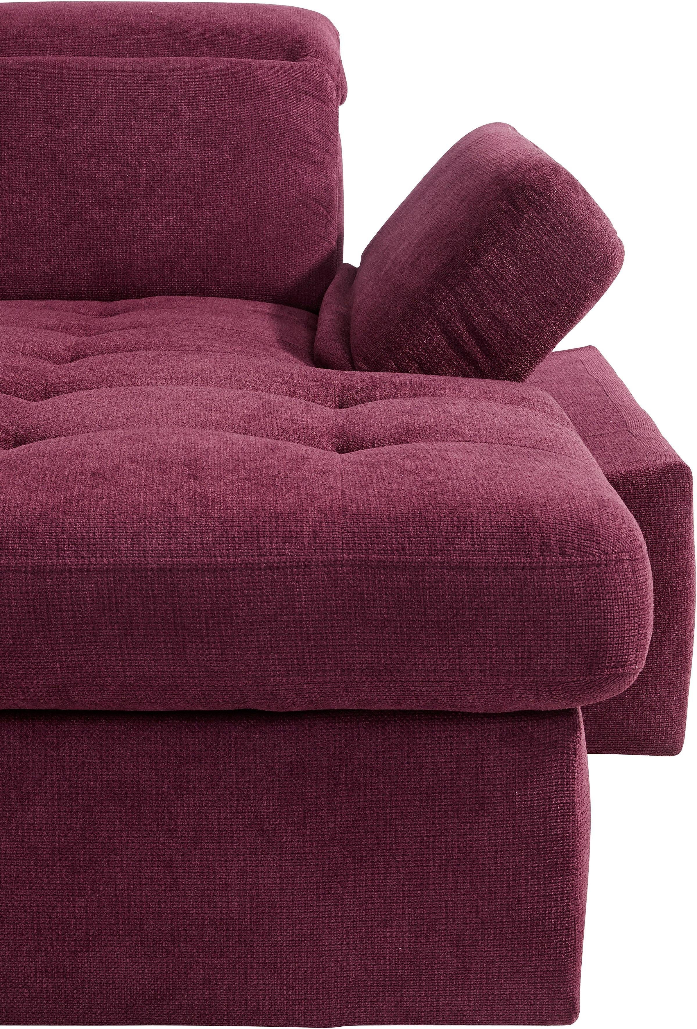 sit&more Zithoek Stardust U-vorm met verstelbare hoofdsteun, armleuningen en tafelelement