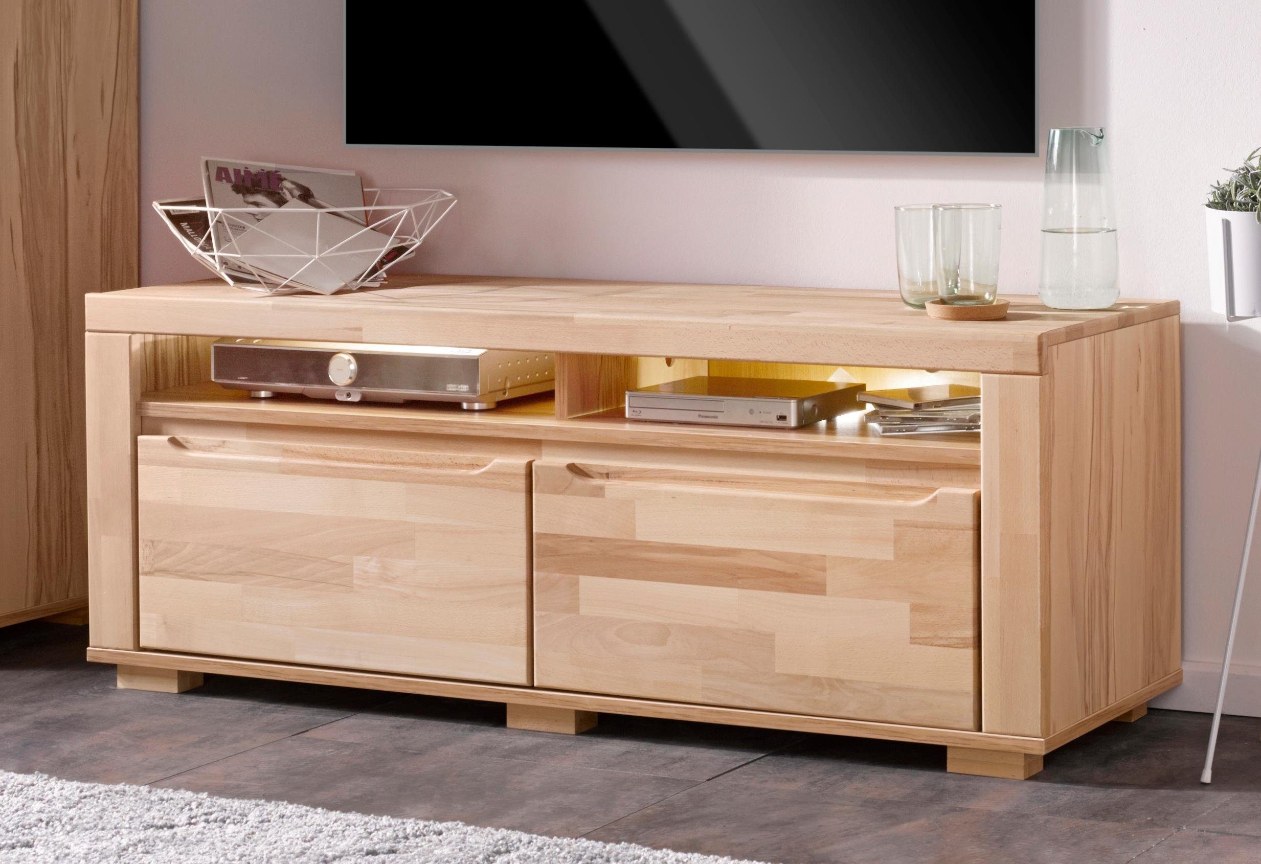 Home affaire Tv-meubel Denis Breedte 140 cm lowboards bruin