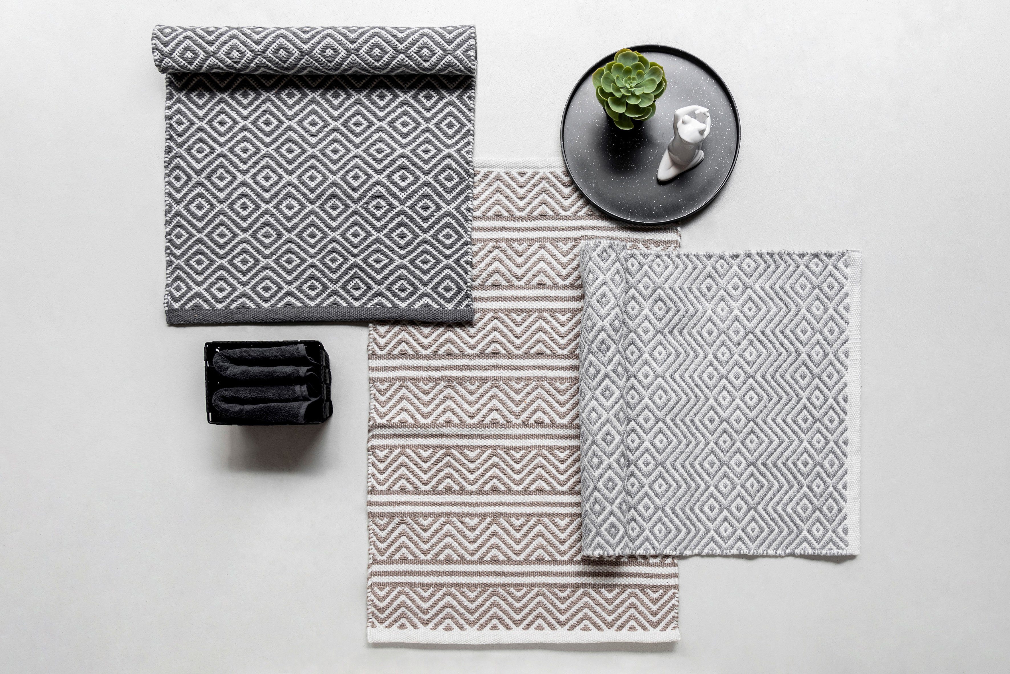 WENKO Badmat Shaki BxL: 50 x 80 cm (1 stuk)