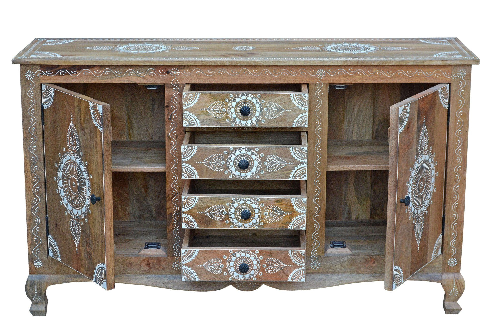 Home affaire Dressoir Gullaba Commode, handgeschilderd, breedte 140 cm