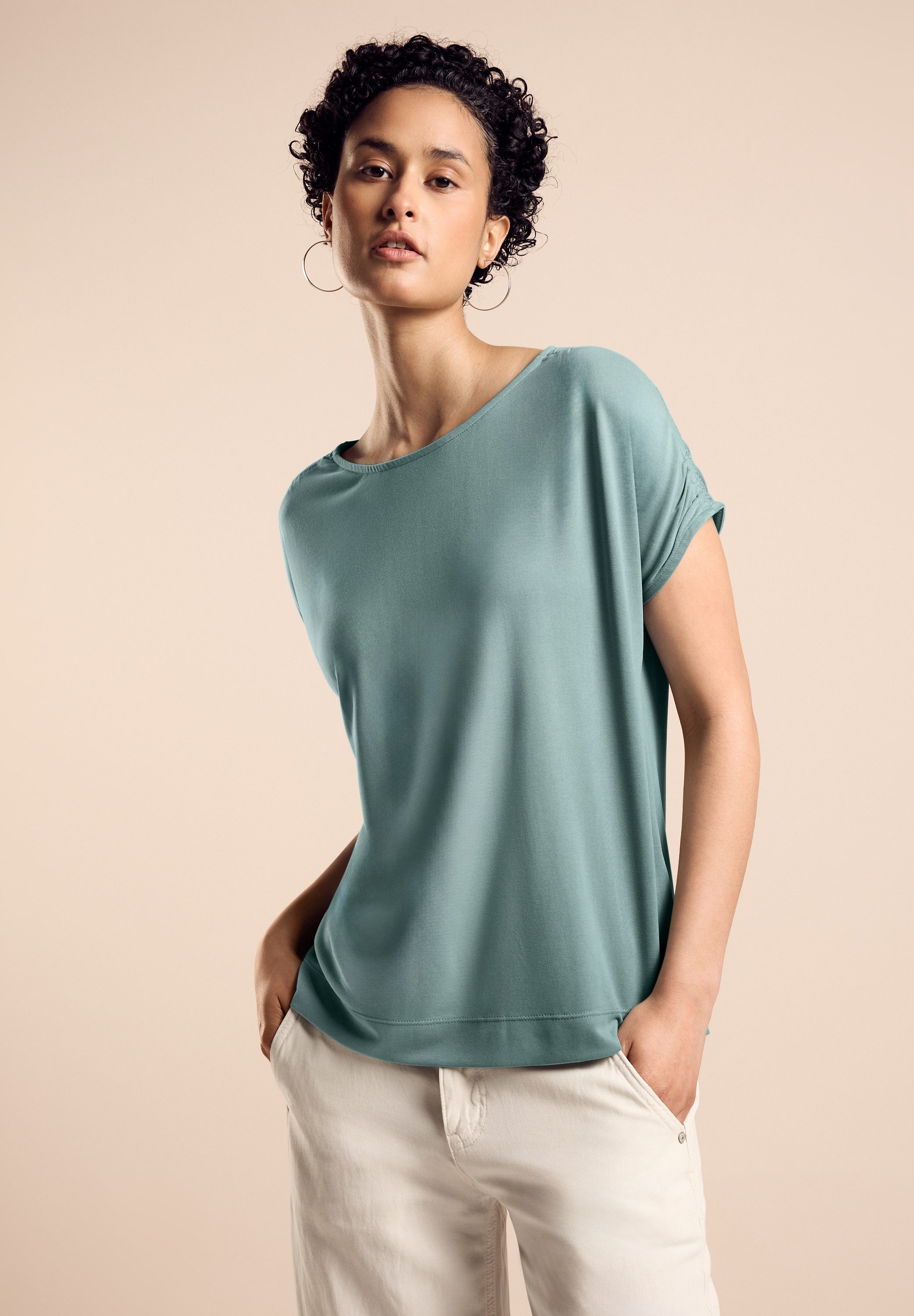 STREET ONE Shirttop met ruches