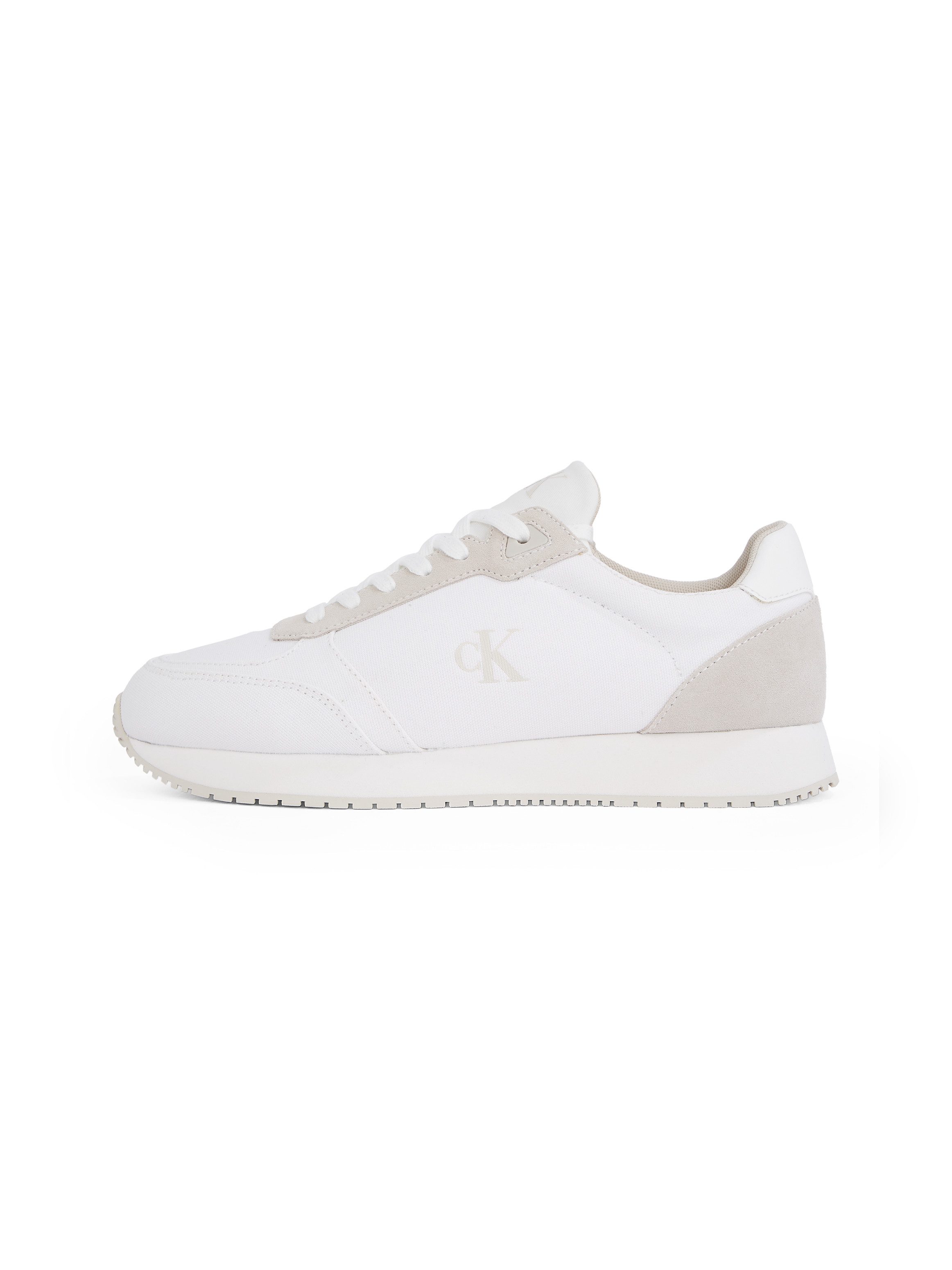 Calvin Klein Sneakers RUNNER SOCK LACEUP MG CANVAS vrijetijdsschoen, lage schoen, veterschoen in klassieke uitstraling