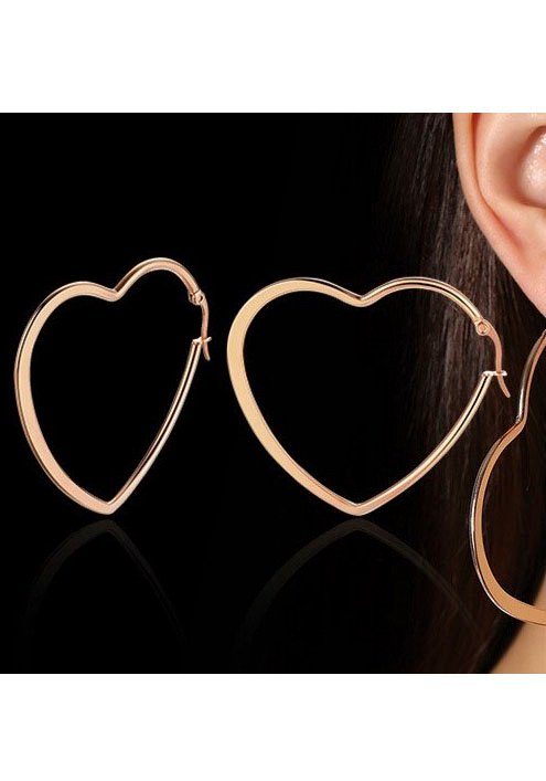 Firetti Oorringen Sieraad cadeau hart met zirkoon (synthetisch)