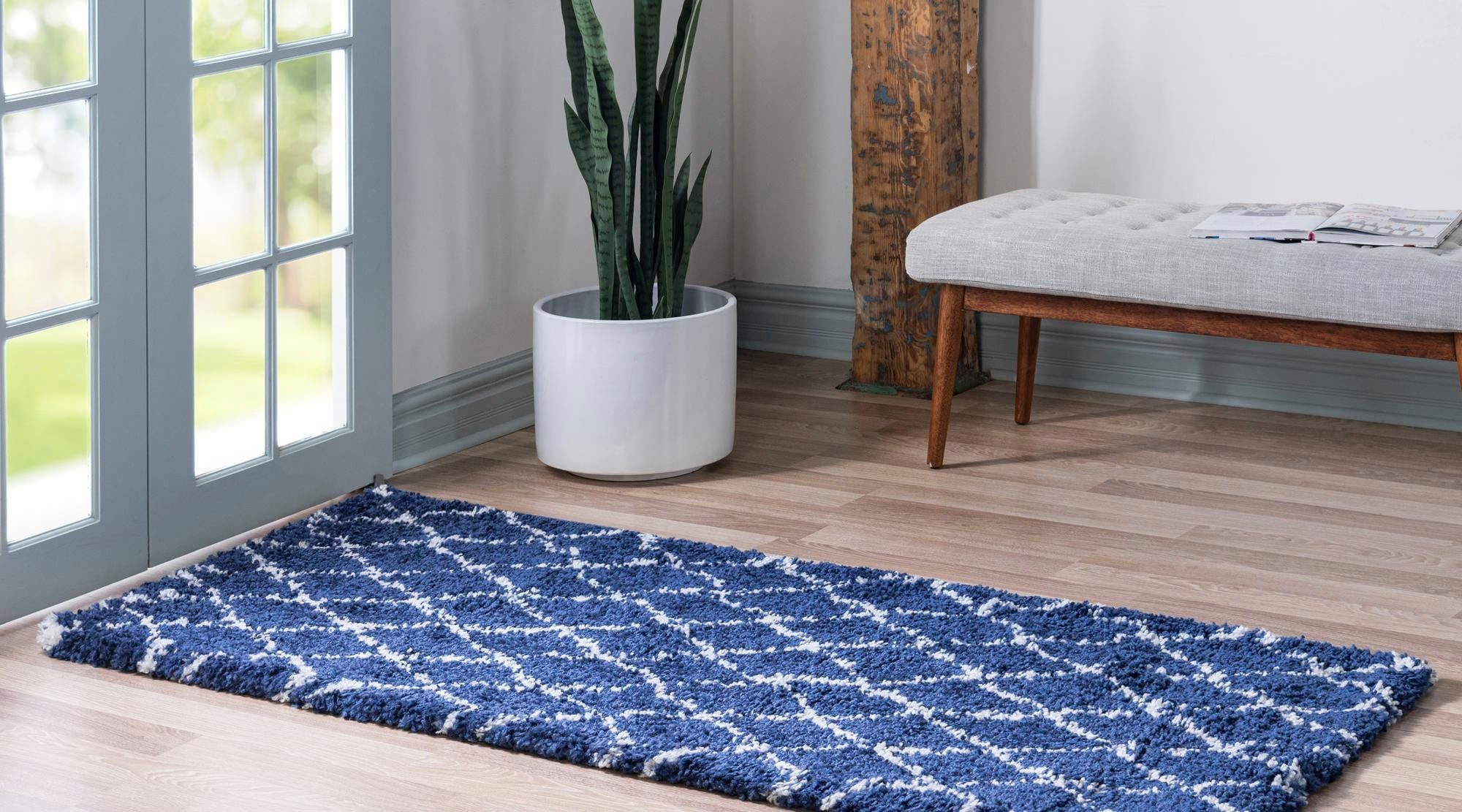 Myflair Möbel & Accessoires Hoogpolige loper Temara shag voorraadopruiming Tapijtloper, geweven, ruitdessin, zacht & behaaglijk