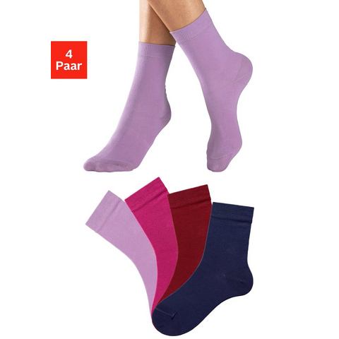 Lavana Sokken in verschillende kleurencombinaties(4 paar ) online kopen