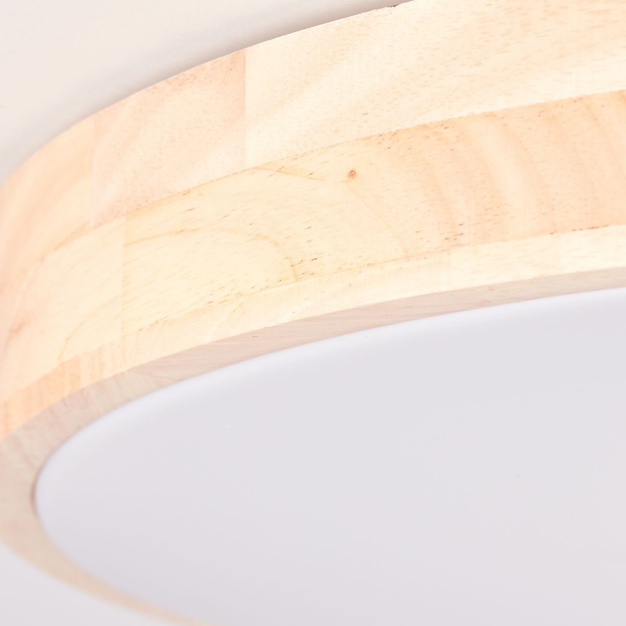 Brilliant Leuchten Plafondlamp SLIMLINE Led wand- en plafondlamp 49 cm hout licht/wit (1 stuk)