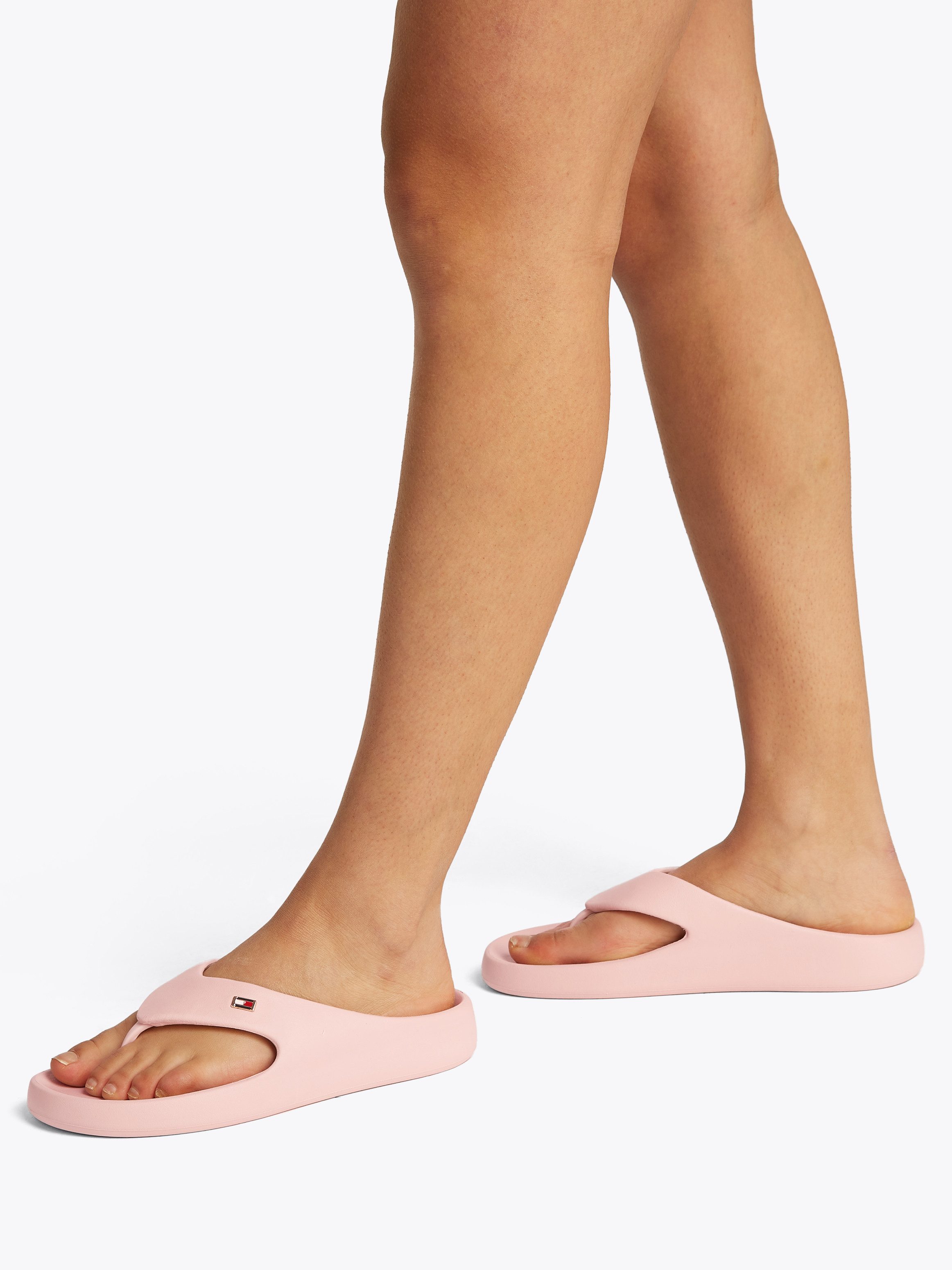 Tommy Hilfiger Teenslippers TH COMFORT BEACH SANDAL , dianette, zomerschoen, comfortabele schoen met kleine logoborduring