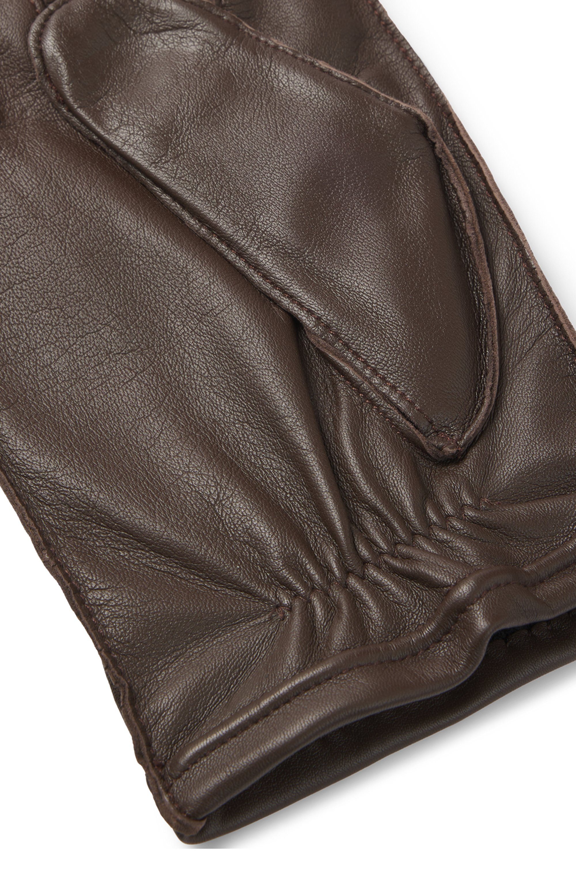Boss Leren handschoenen Kranton-ME met touch tech vingertoppen