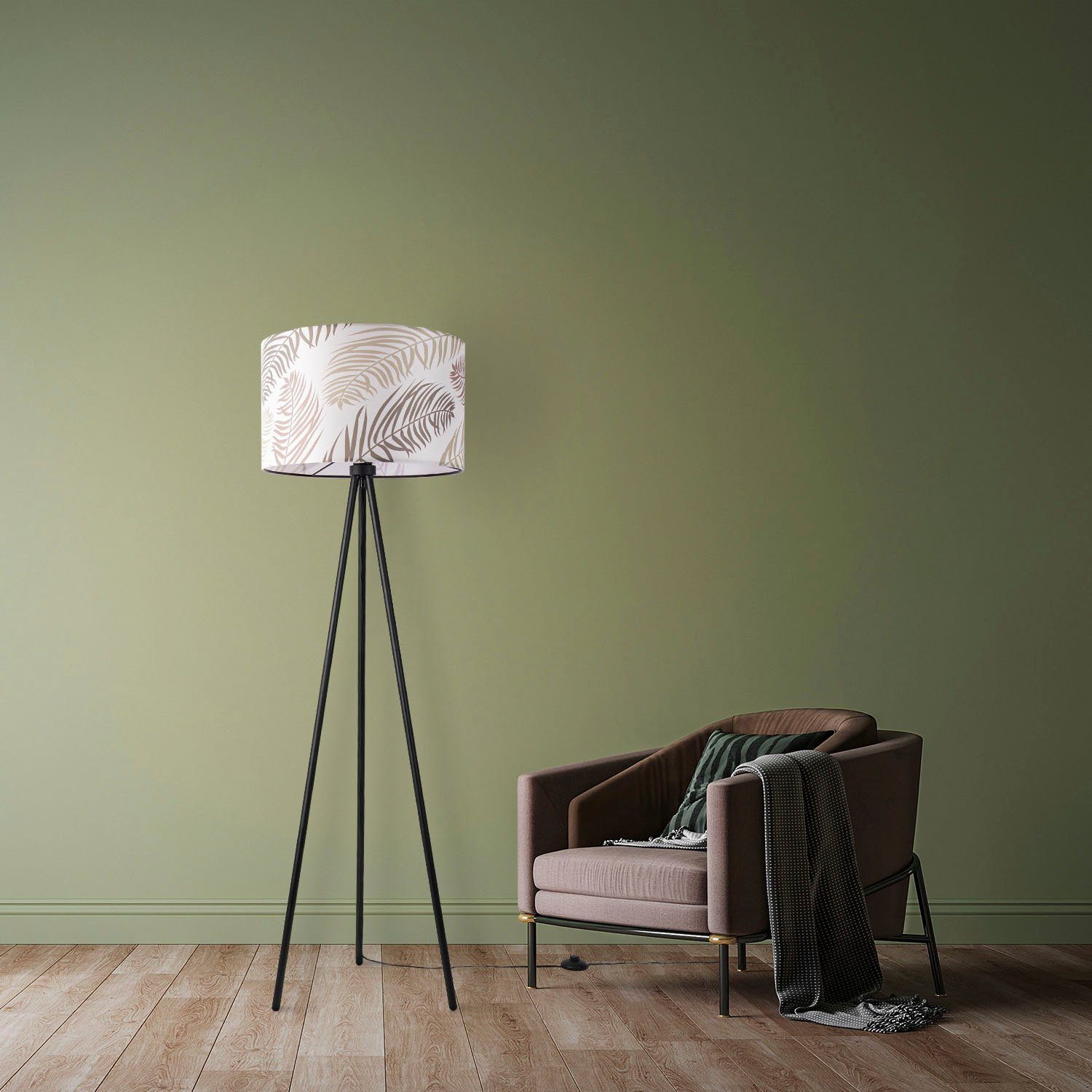 Paco Home Staande lamp Trina Kuba Woonkamer kinderkamer lampenkap kamer decoratie slaapkamer palm