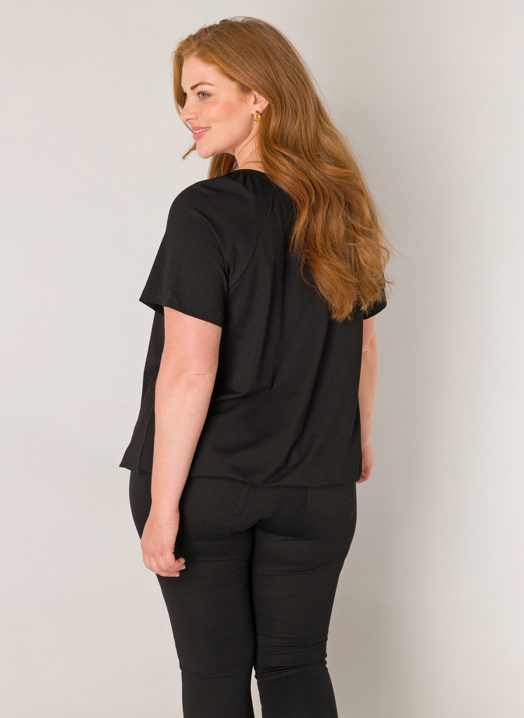 Base Level Curvy Ballonshirt Yoni Elastische zoom