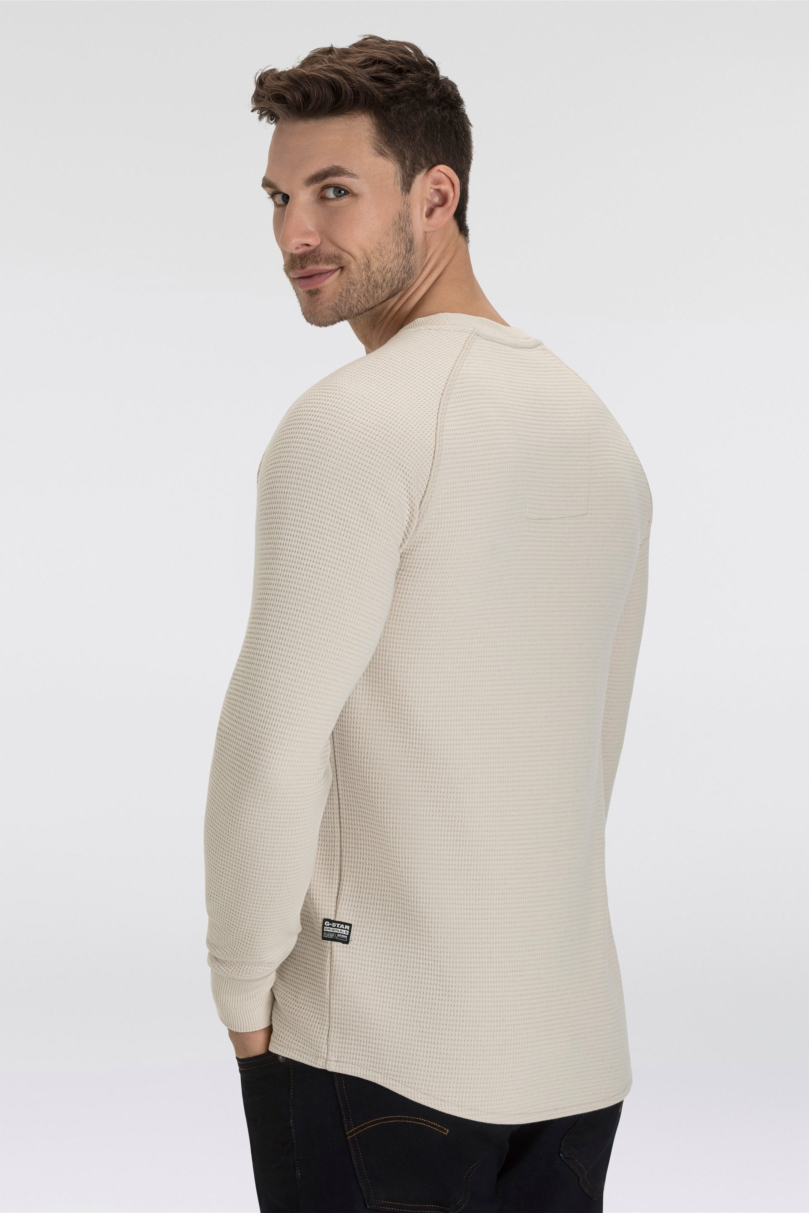 G-Star RAW Sweater Jirgi met label-detail op de borst