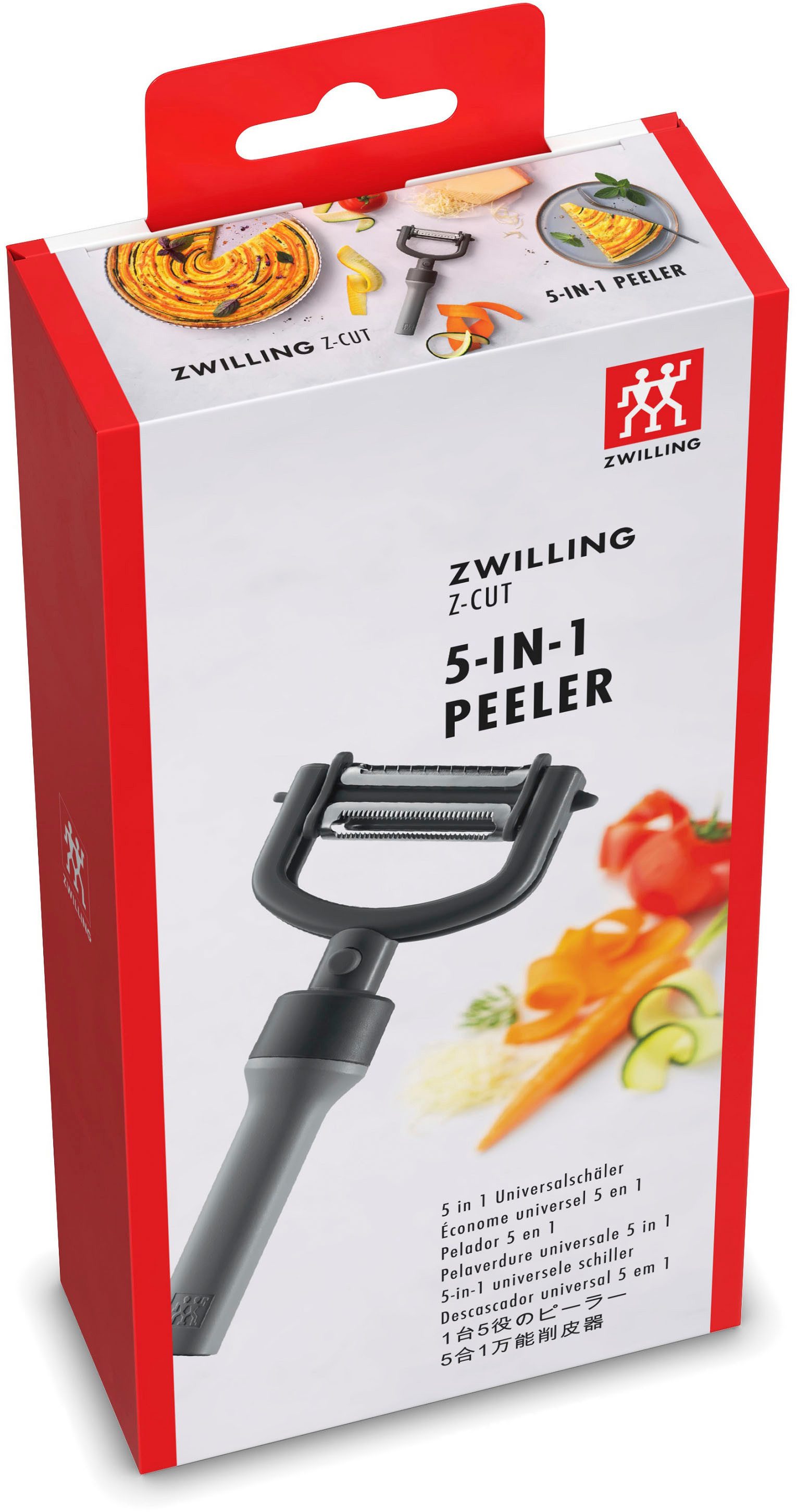 Zwilling Dunschiller Z-Cut 5-in-1, lange en dwars schiller in één, voor links- en rechtshandigen