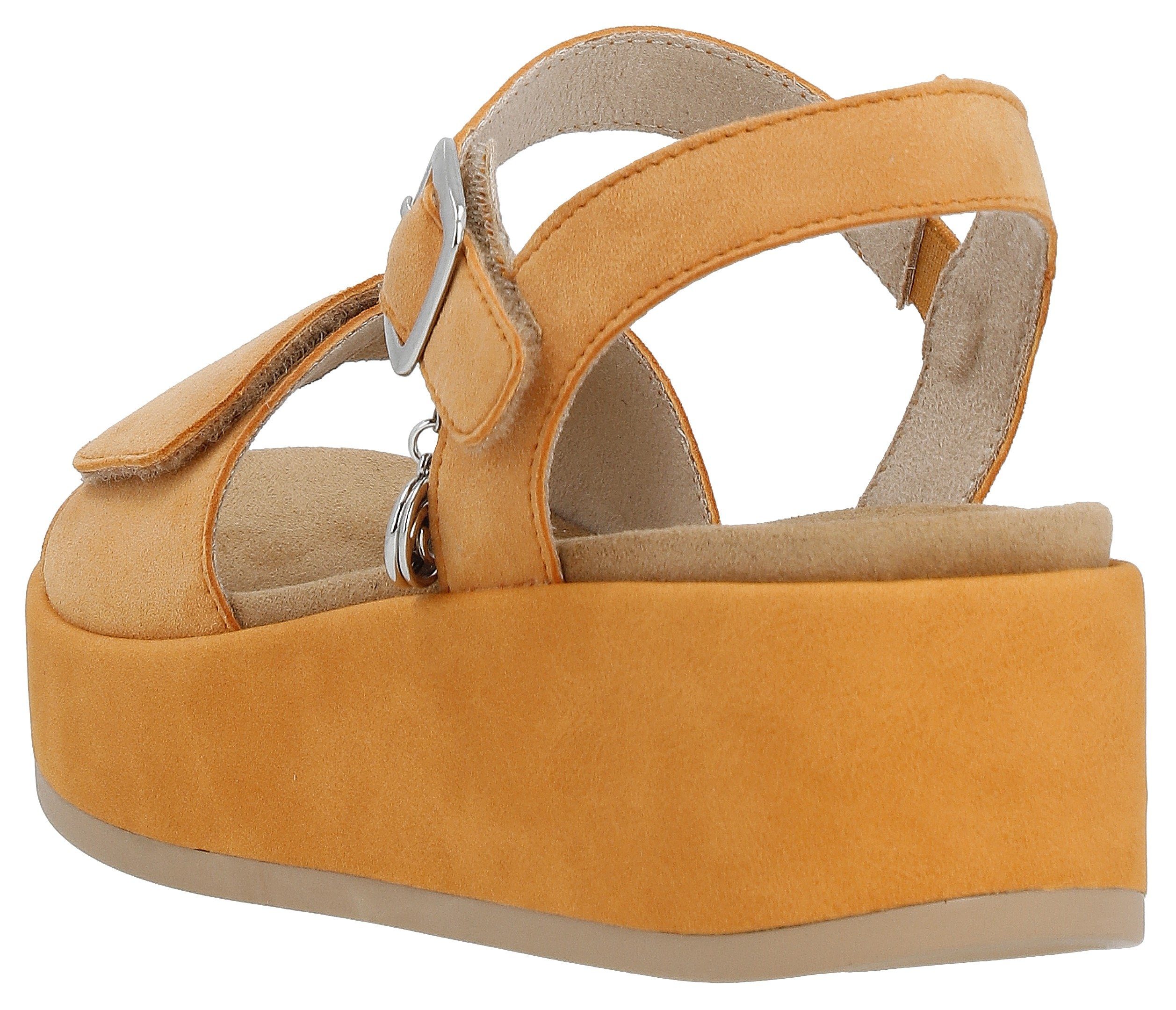 Remonte Sleehaksandaaltjes ELLE-Collection zomerschoen, sandaal, sleehak, met soft foam-uitrusting
