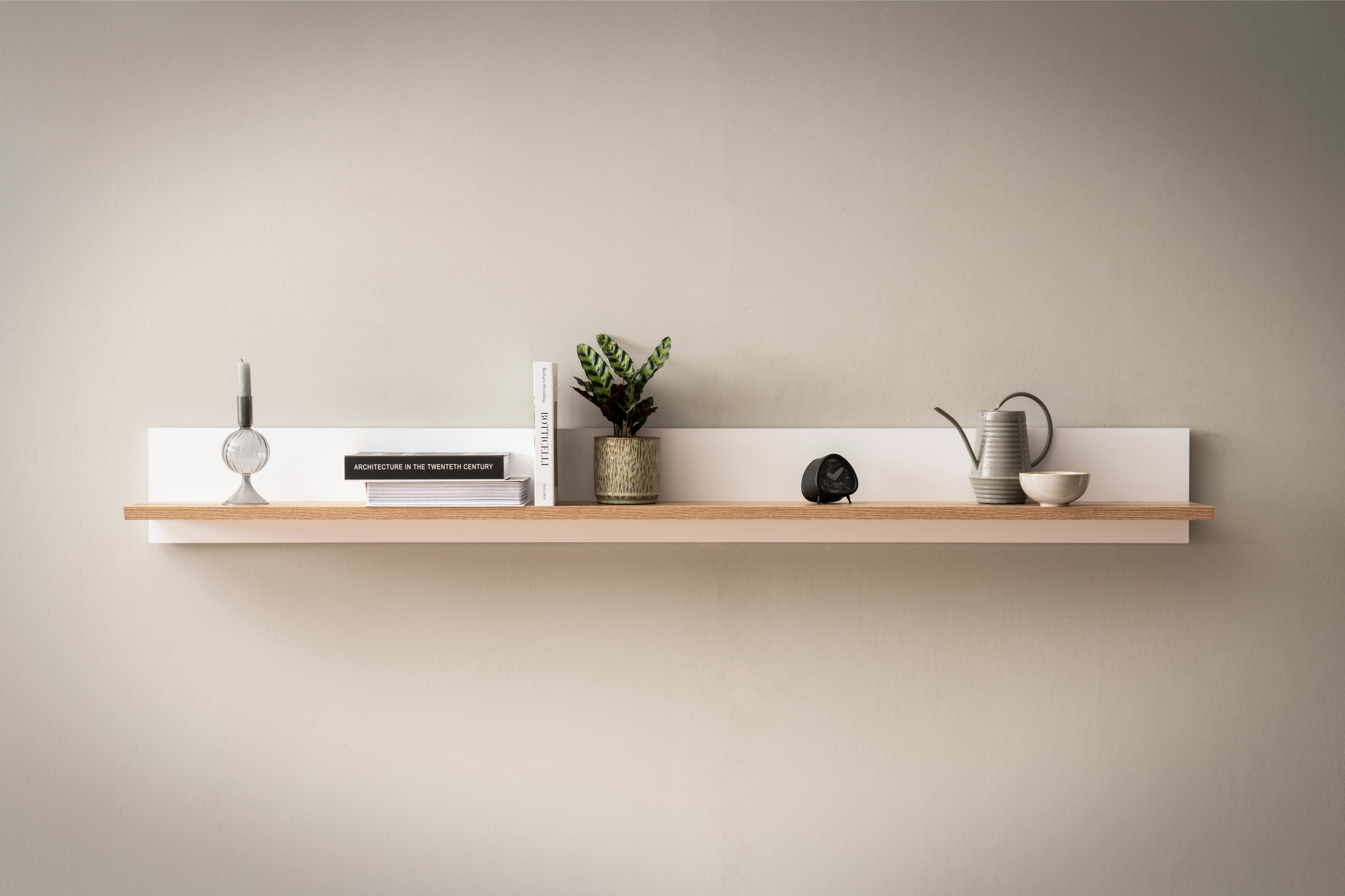 INOSIGN Wandrek Salerno, moderne wandplank, Wandhouder met opbergruimte, 180 cm breed