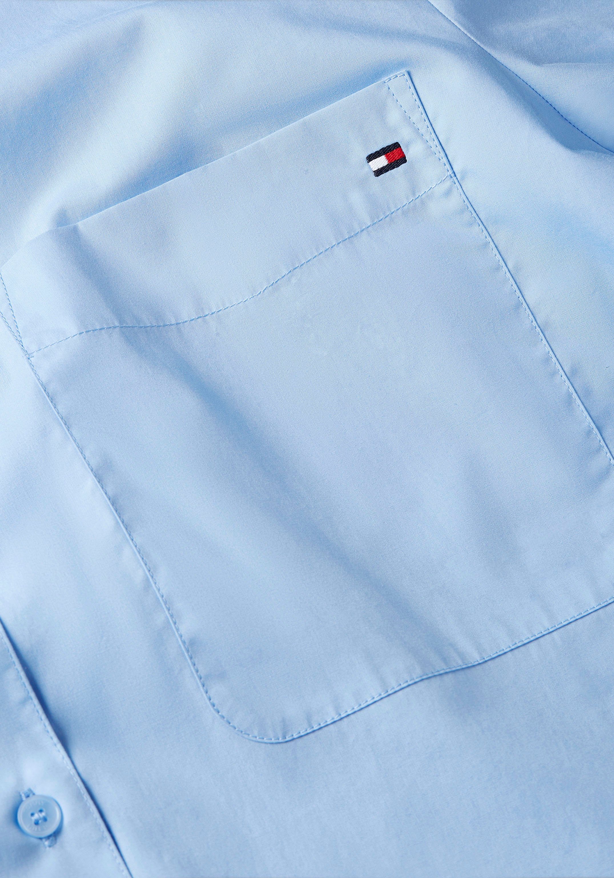Tommy Hilfiger Overhemdblouse SOLID COTTON EASY FIT SHIRT